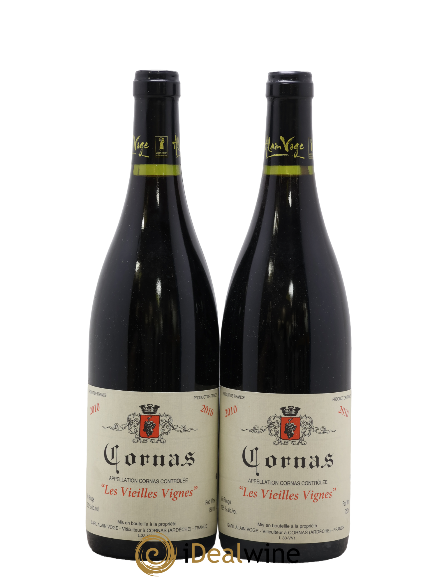 Cornas Les Vieilles Vignes Alain Voge (Domaine) 2010 - Lot de 2 bouteilles - 0