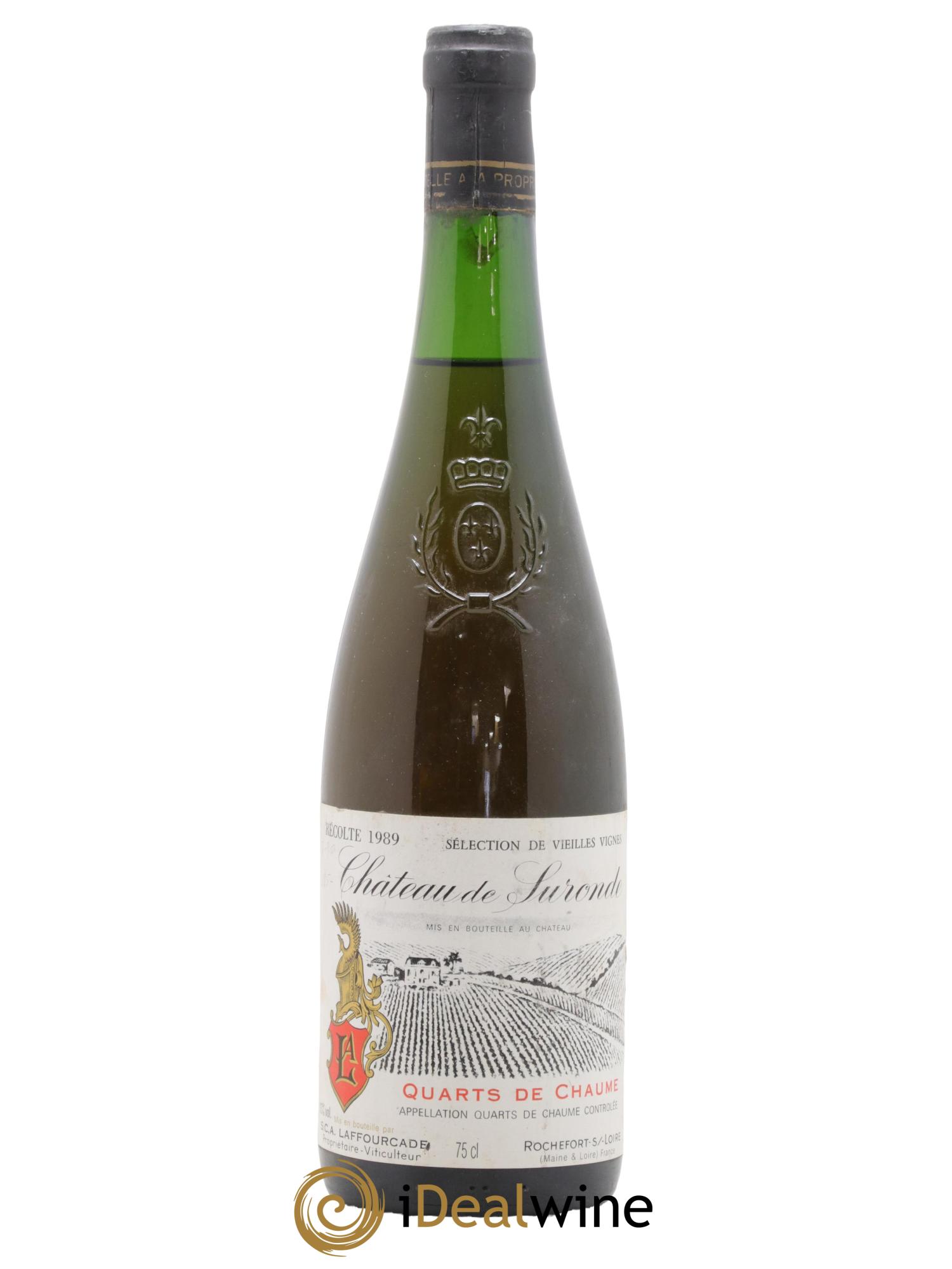 Quarts de Chaume Château de Suronde Sélection de Vieilles Vignes 1989 - Lotto di 1 bottiglia - 0