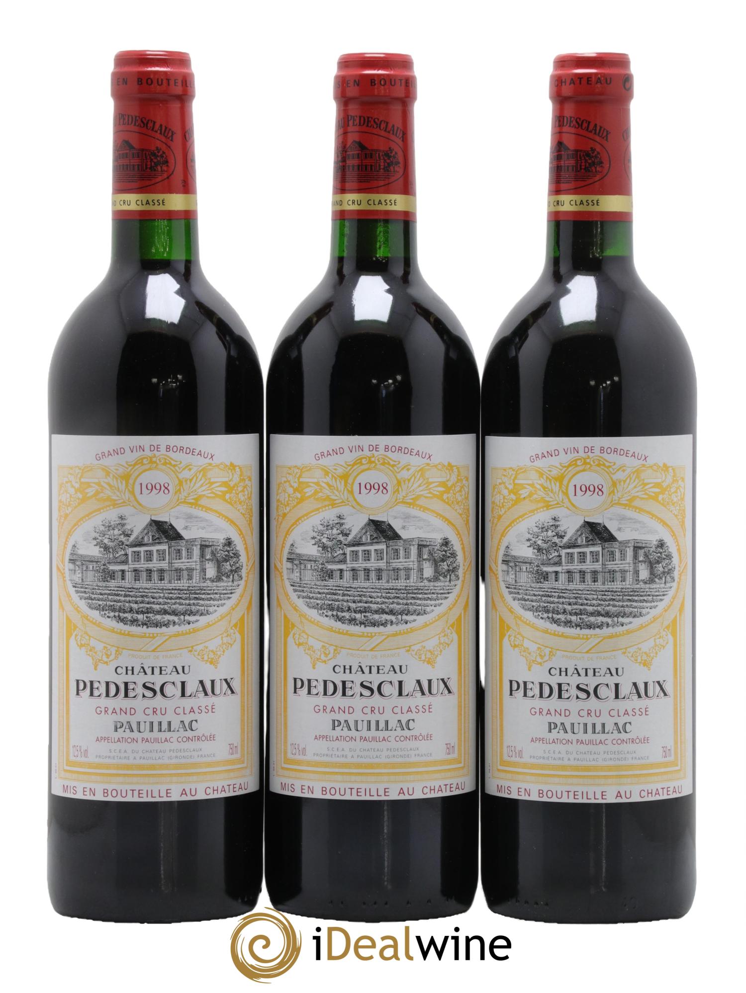 Château Pedesclaux 5ème Grand Cru Classé 1998 - Lot de 12 bouteilles - 2