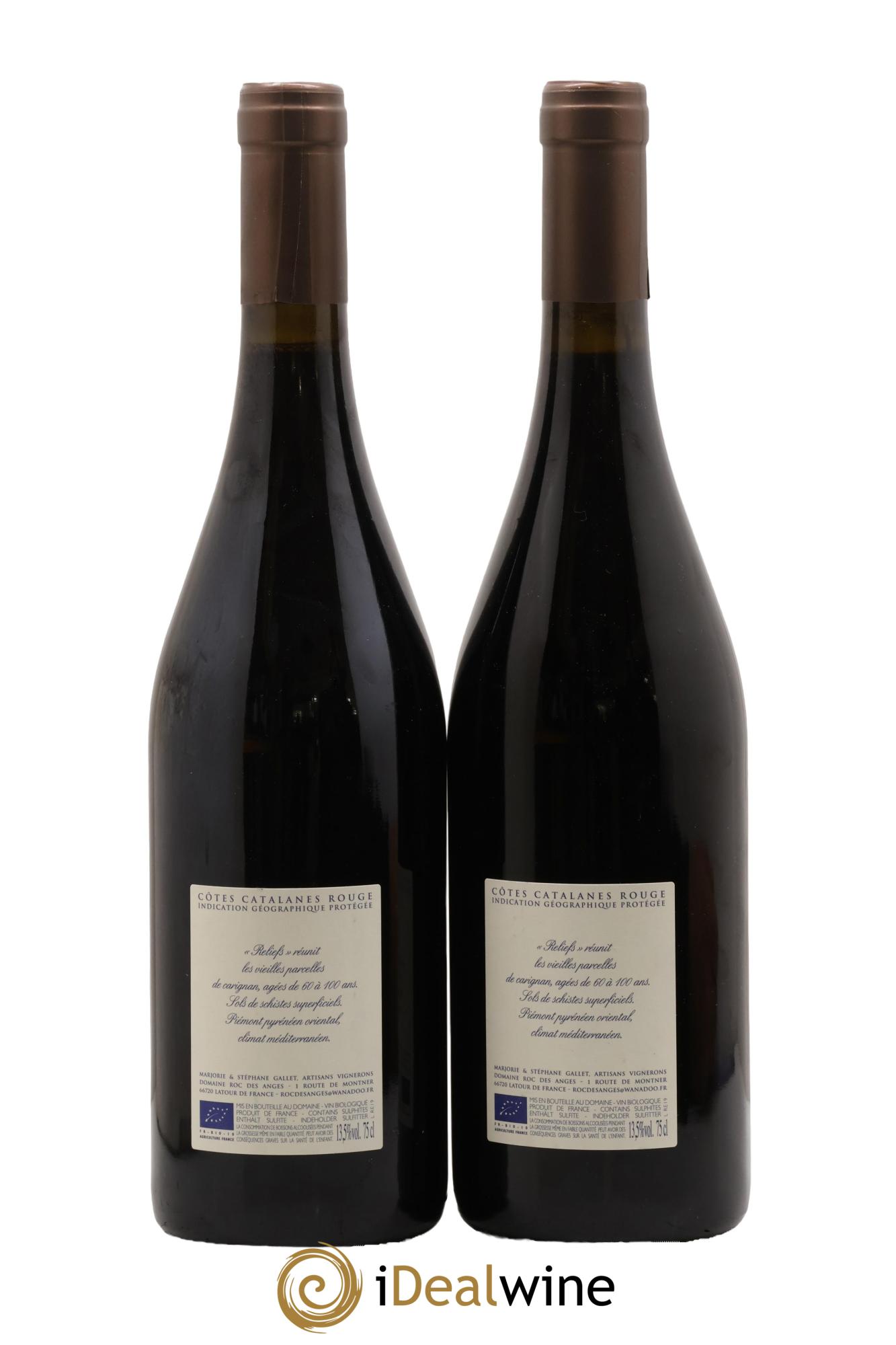 Côtes du Roussillon Roc des Anges Reliefs Marjorie et Stéphane Gallet 2019 - Posten von 2 Flaschen - 1
