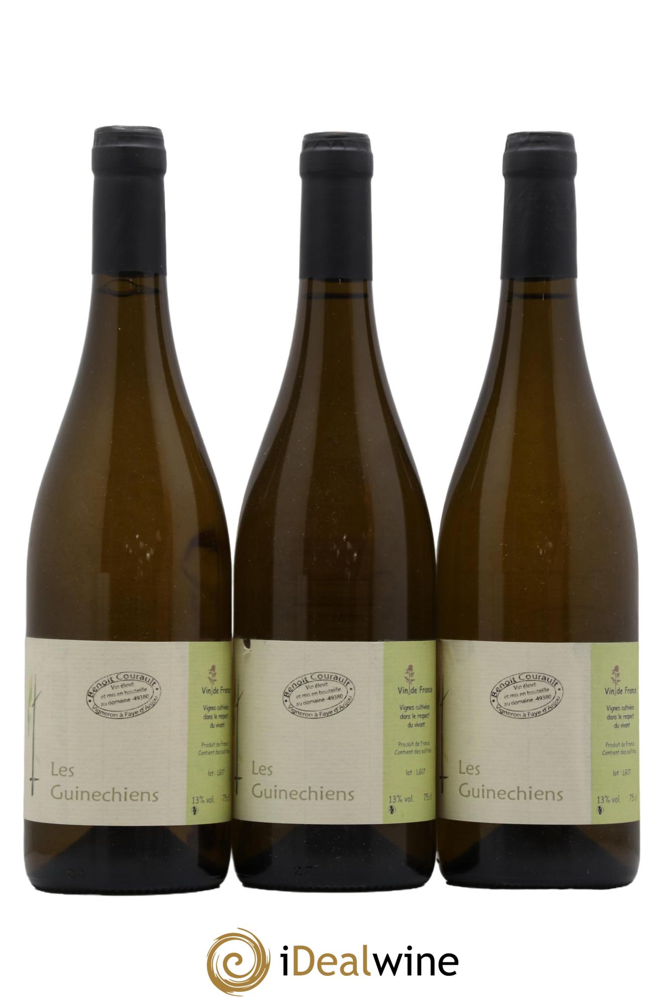 Vin de France Les Guinechiens Benoit Courault 2017 - Lot de 3 bouteilles - 0