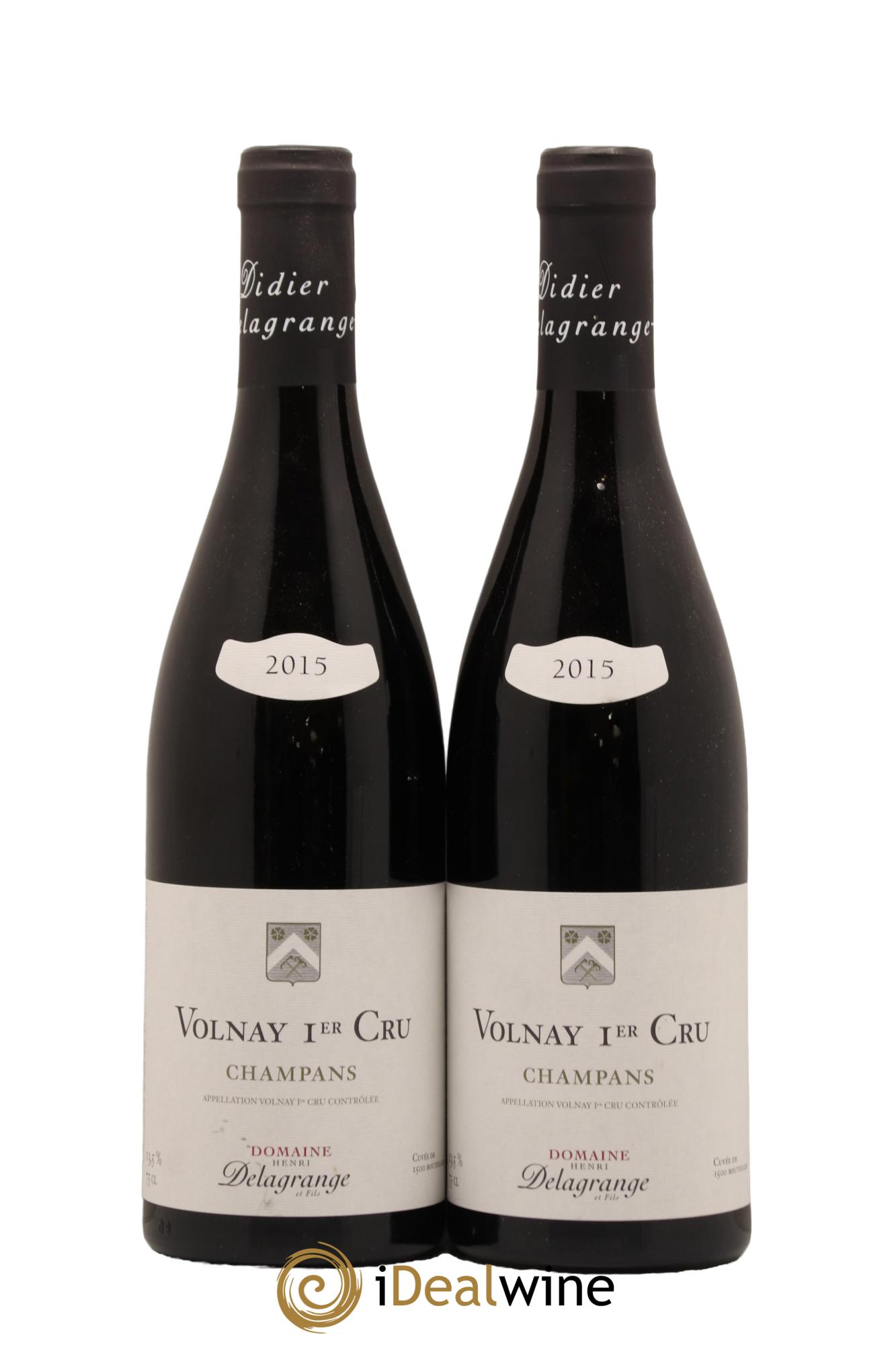 Volnay 1er Cru Champans Domaine Henri Delagrange 2015 - Lot de 2 bouteilles - 0
