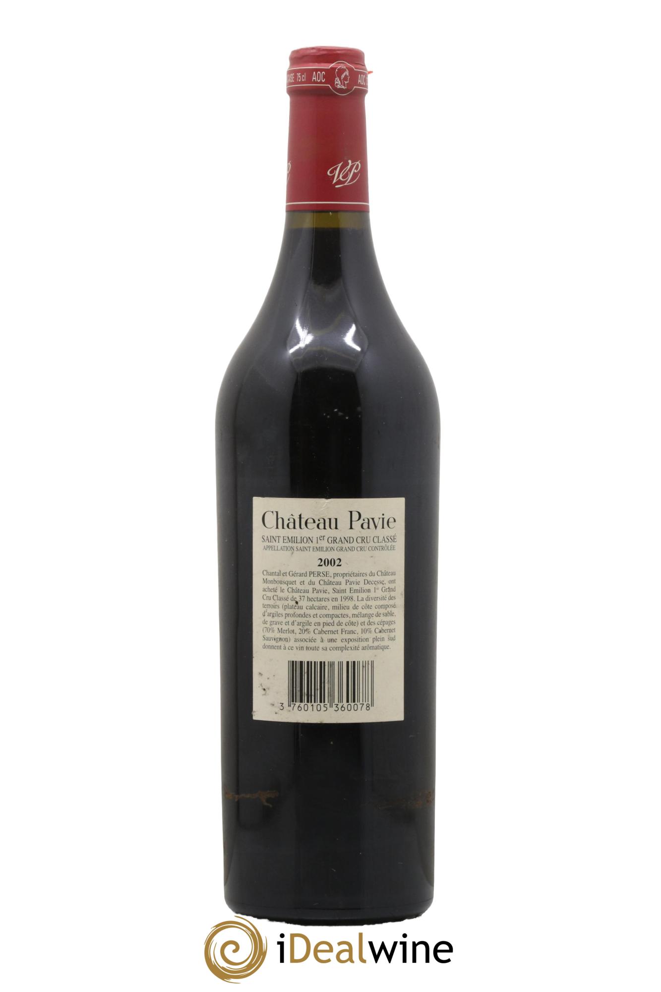 Château Pavie 1er Grand Cru Classé A 2002 - Posten von 1 Flasche - 1
