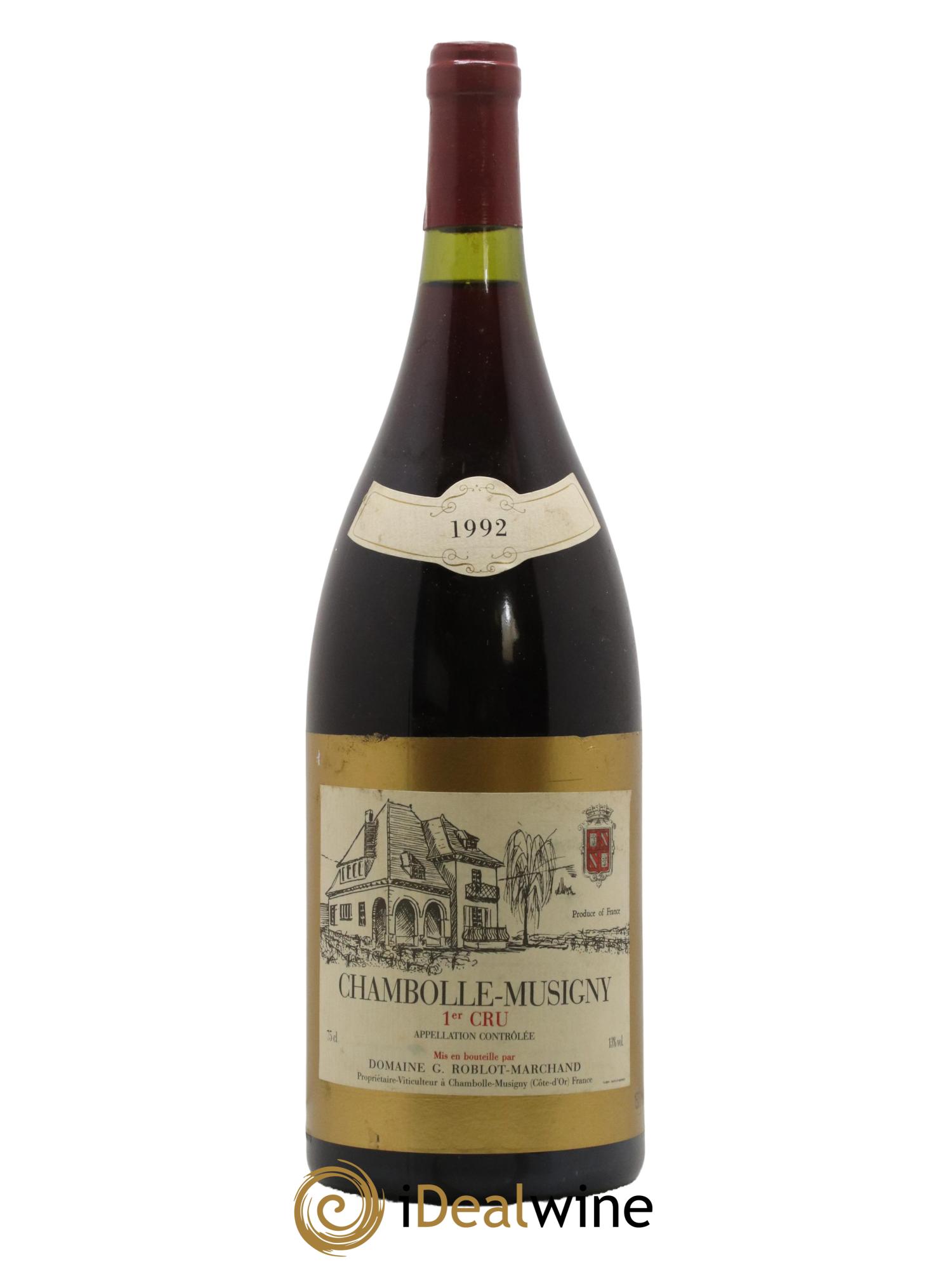Chambolle-Musigny 1er Cru Domaine Roblot Marchand 1992 - Lot de 1 magnum - 0