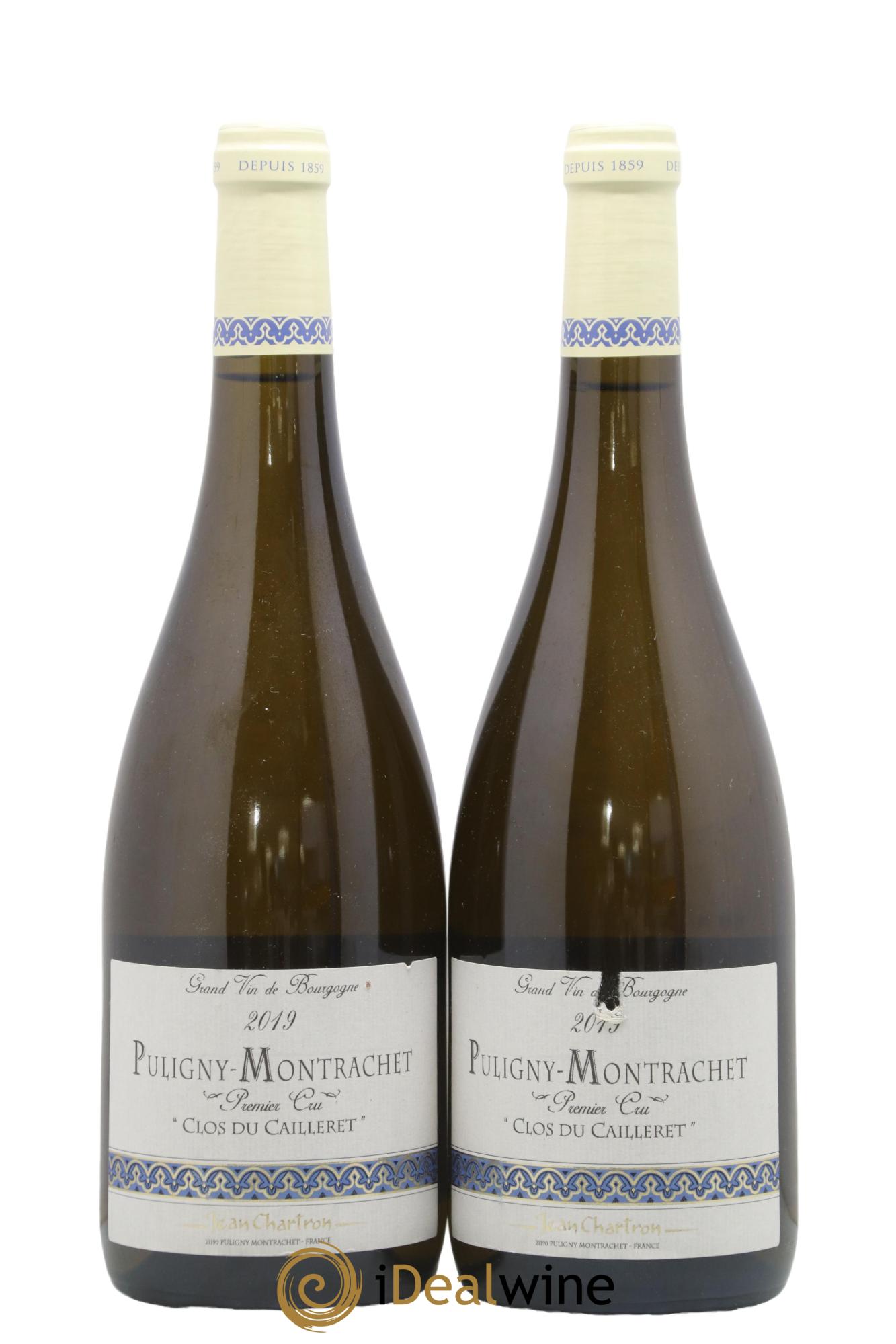 Puligny-Montrachet 1er Cru Clos du cailleret Jean Chartron (Domaine) 2019 - Posten von 2 Flaschen - 0