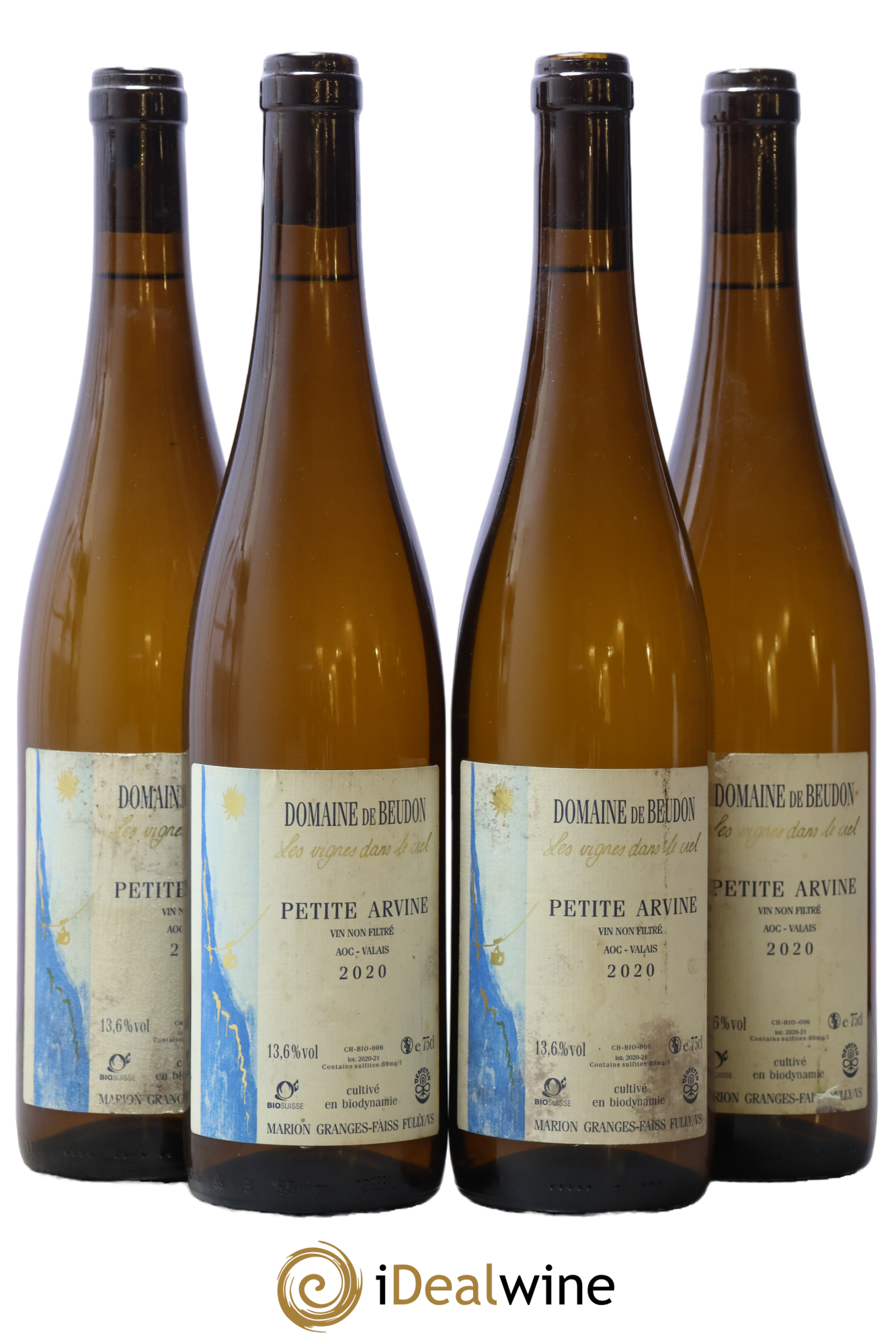 Valais Petite Arvine Domaine De Beudon 2020 - Posten von 4 Flaschen - 0