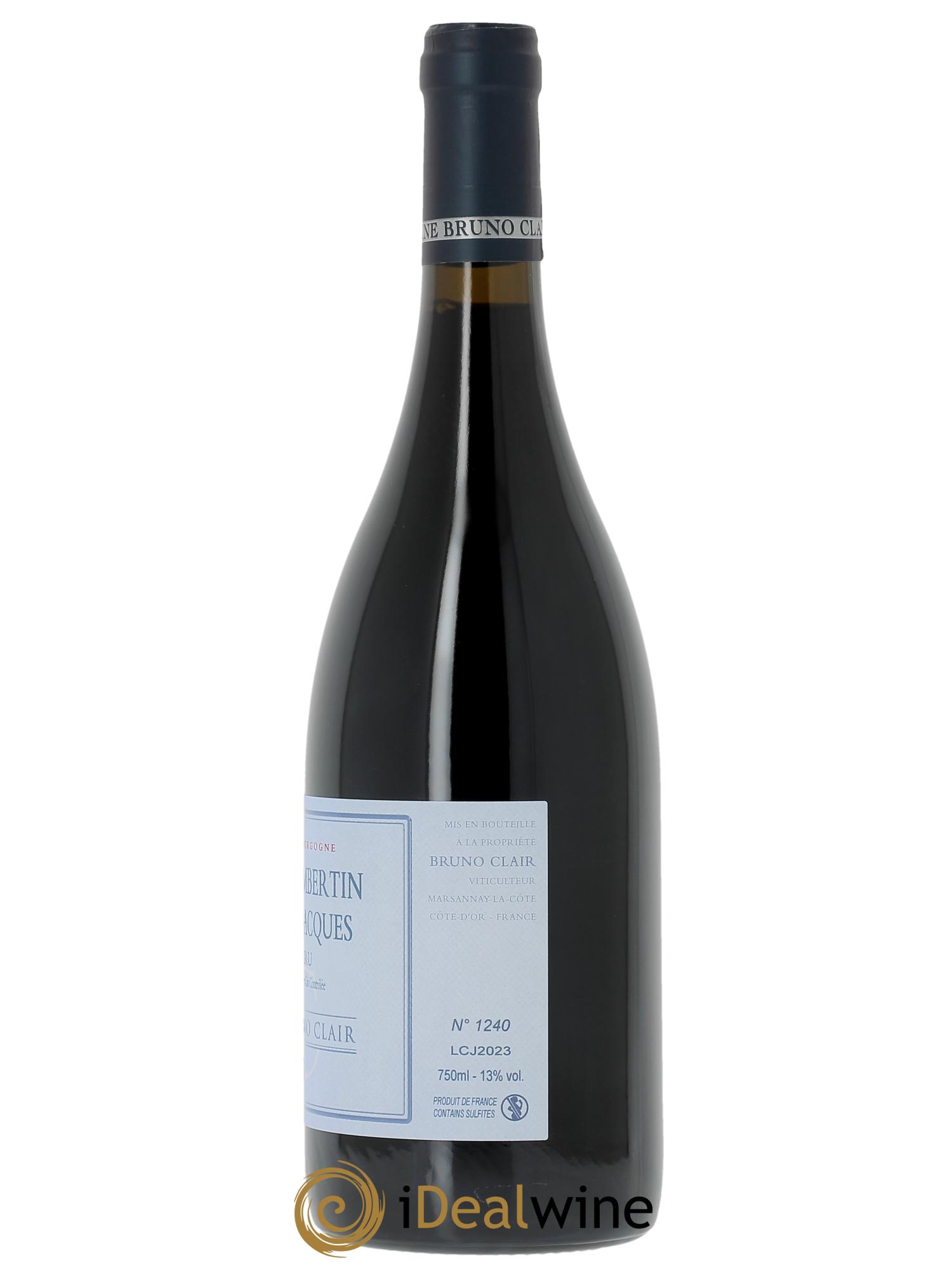 Gevrey-Chambertin 1er Cru Clos Saint-Jacques Bruno Clair (Domaine)  2023 - Lot de 1 bouteille - 1