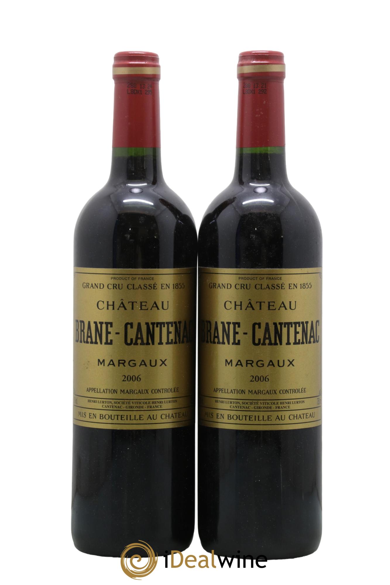 Château Brane Cantenac 2ème Grand Cru Classé 2006 - Lot de 2 bouteilles - 0