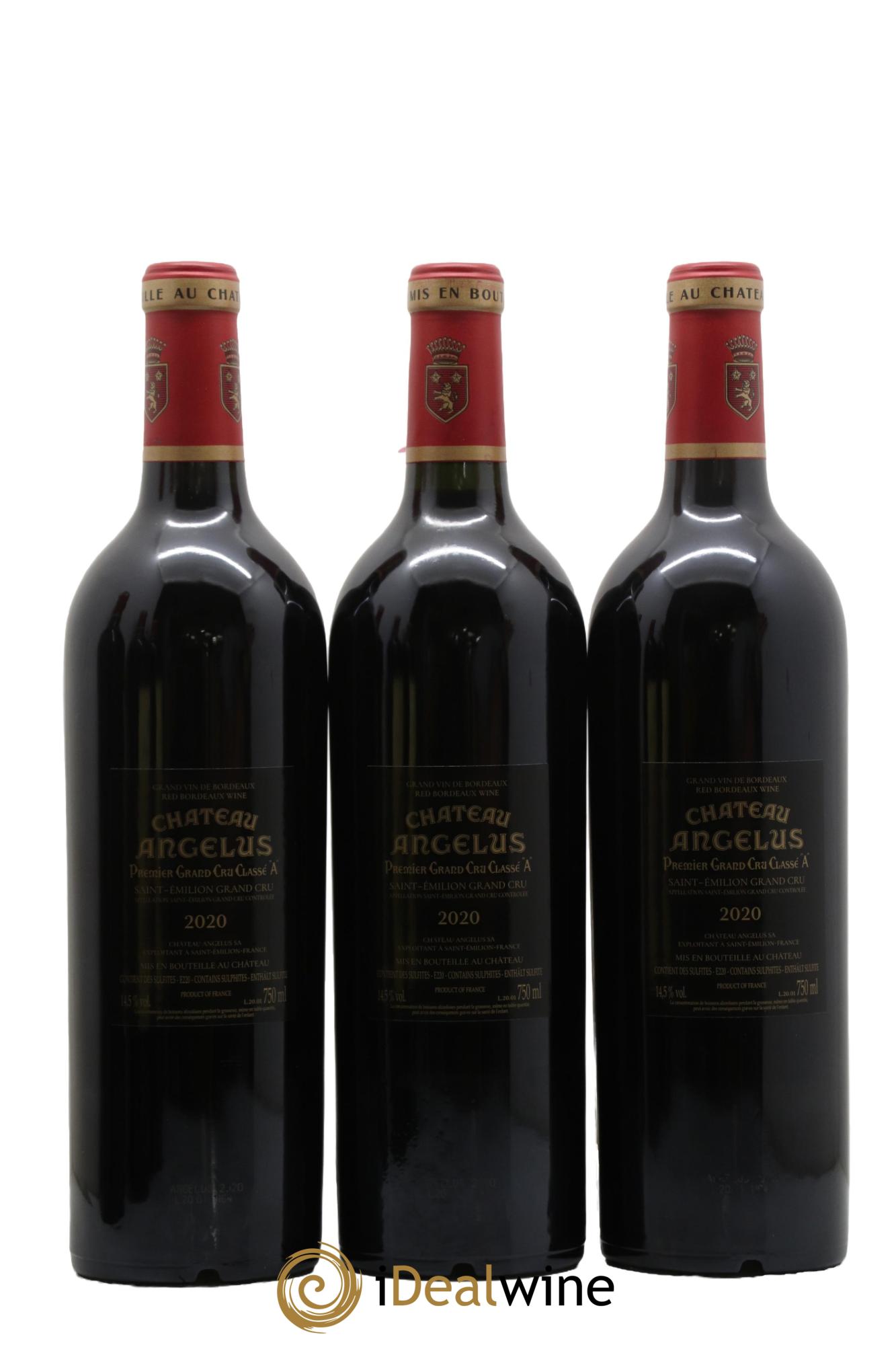 Château Angélus 1er Grand Cru Classé A 2020 - Lot of 6 bottles - 2