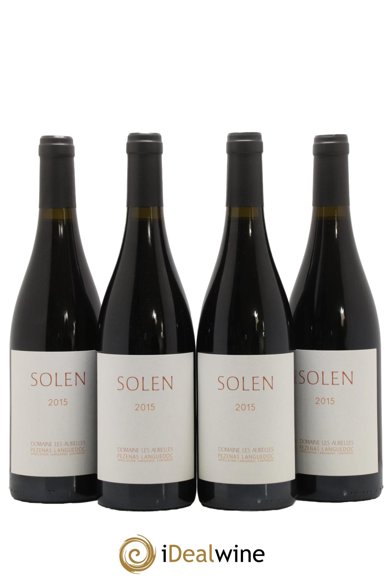Languedoc Pézenas Solen Domaine les Aurelles 2015 - Lot de 4 bouteilles - 0