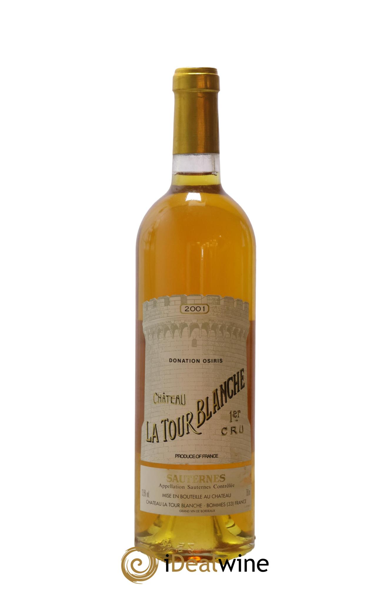 Château la Tour Blanche 1er Grand Cru Classé 2001 - Lot de 1 bouteille - 0