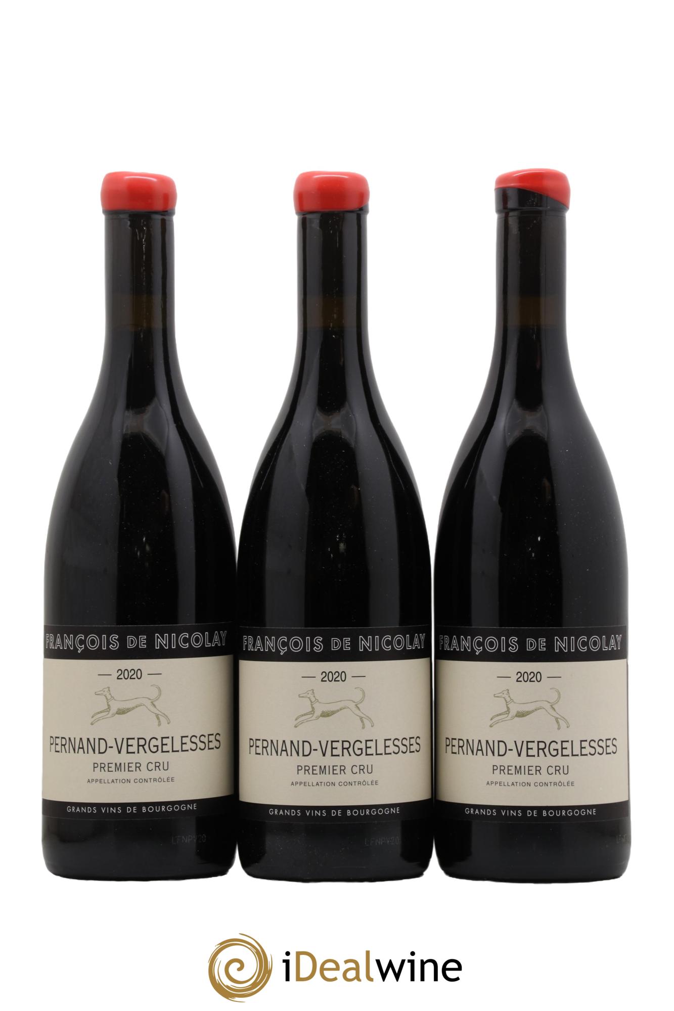Pernand-Vergelesses 1er Cru Francois de Nicolay 2020 - Lot de 3 bouteilles - 0