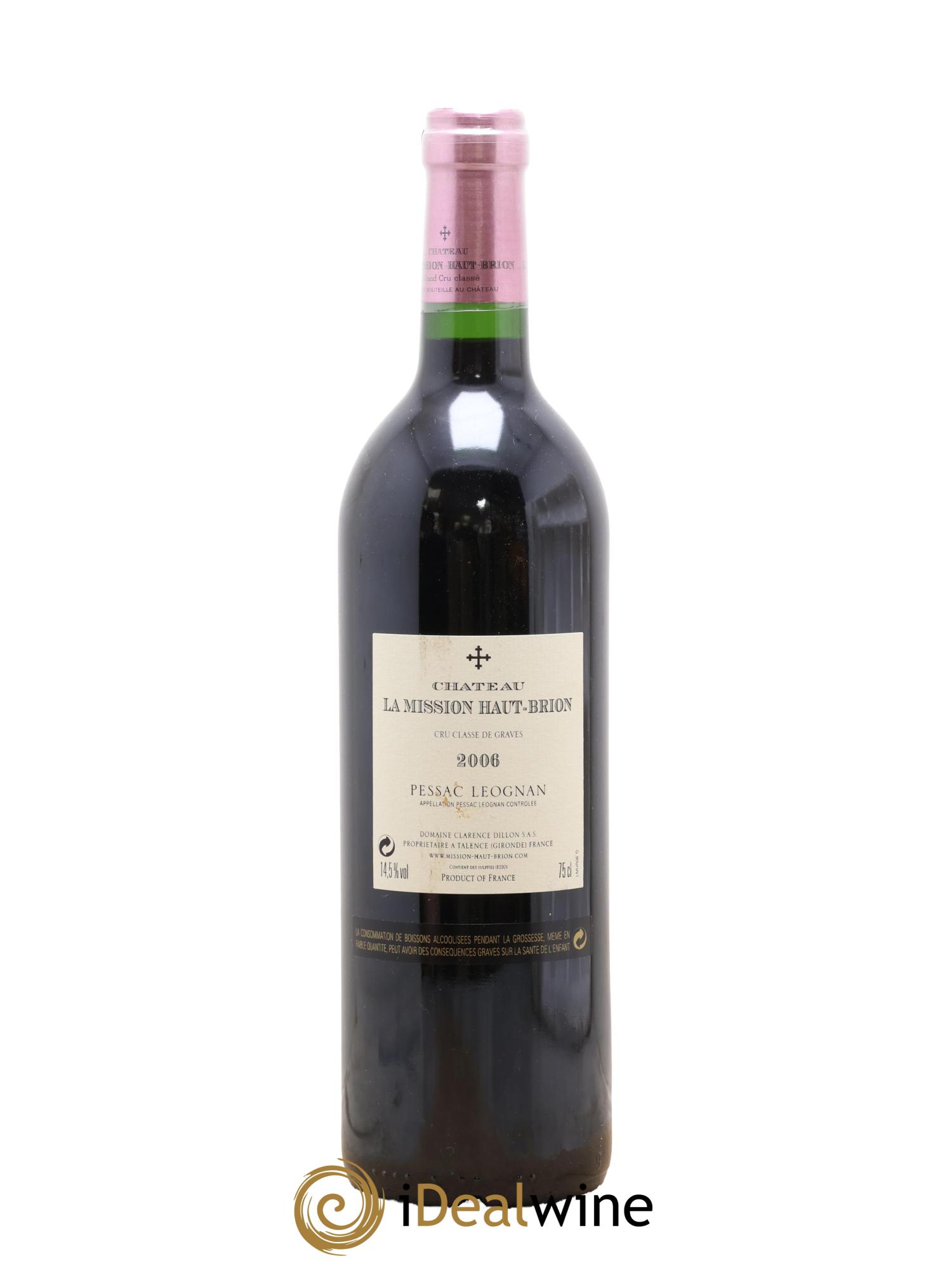 Château la Mission Haut-Brion Cru Classé de Graves 2006 - Lotto di 1 bottiglia - 1
