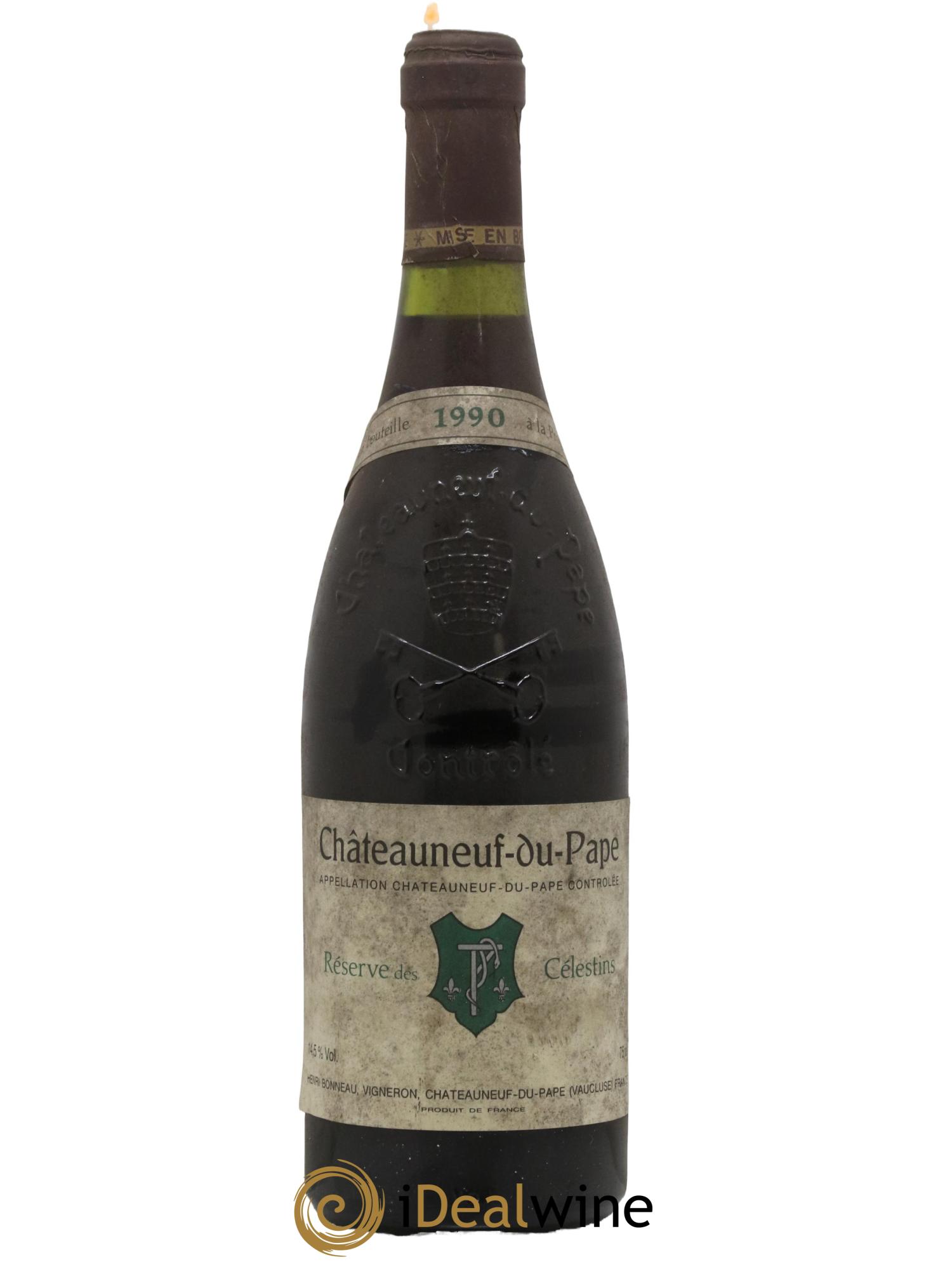 Châteauneuf-du-Pape Réserve des Célestins Henri Bonneau & Fils 1990 - Lot de 1 bouteille - 0