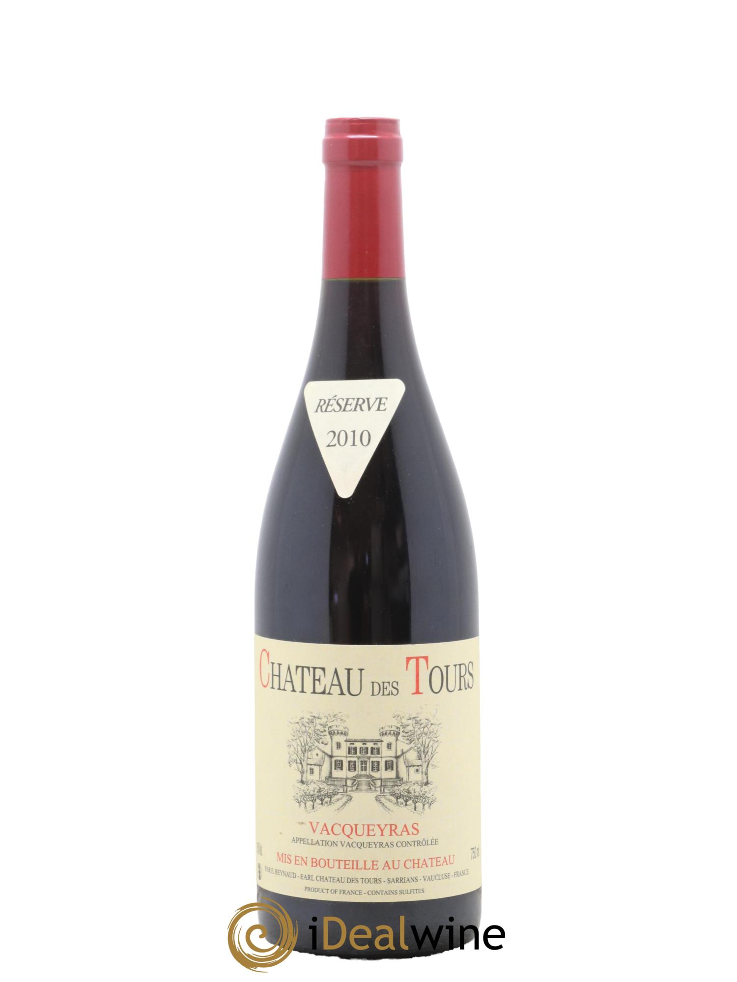 Vacqueyras Château des Tours Emmanuel Reynaud 2010 - Lot de 1 bouteille - 0