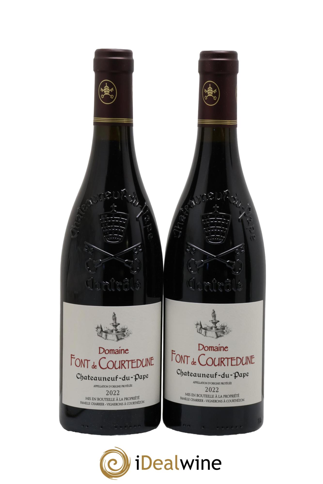 Châteauneuf-du-Pape Font de Courtedune 2022 - Posten von 2 Flaschen - 0
