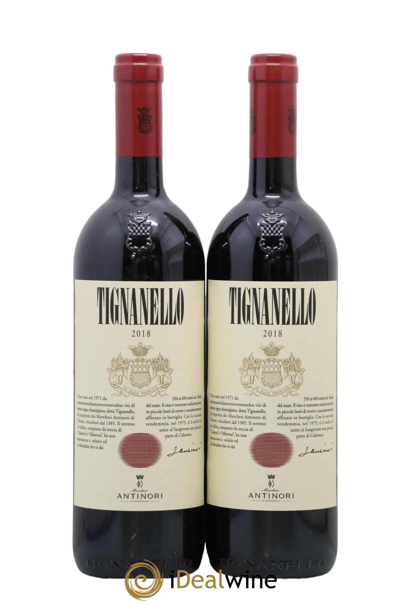 Toscana IGT Tignanello Tenuta Tignanello - Marchesi Antinori 2018 - Lot of 2 bottles - 0