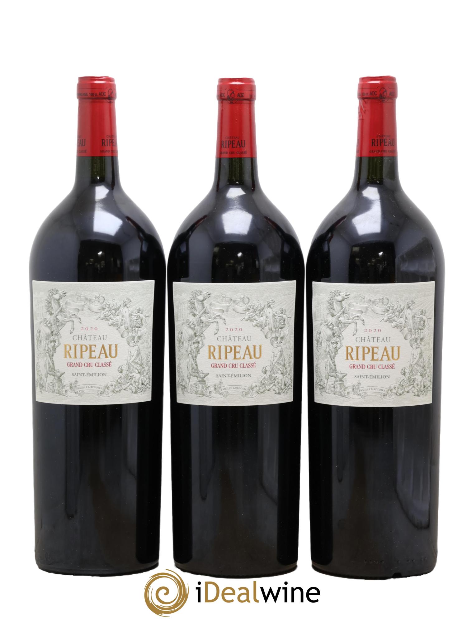 Château Ripeau Grand Cru Classé 2020 - Lot of 3 magnums - 0