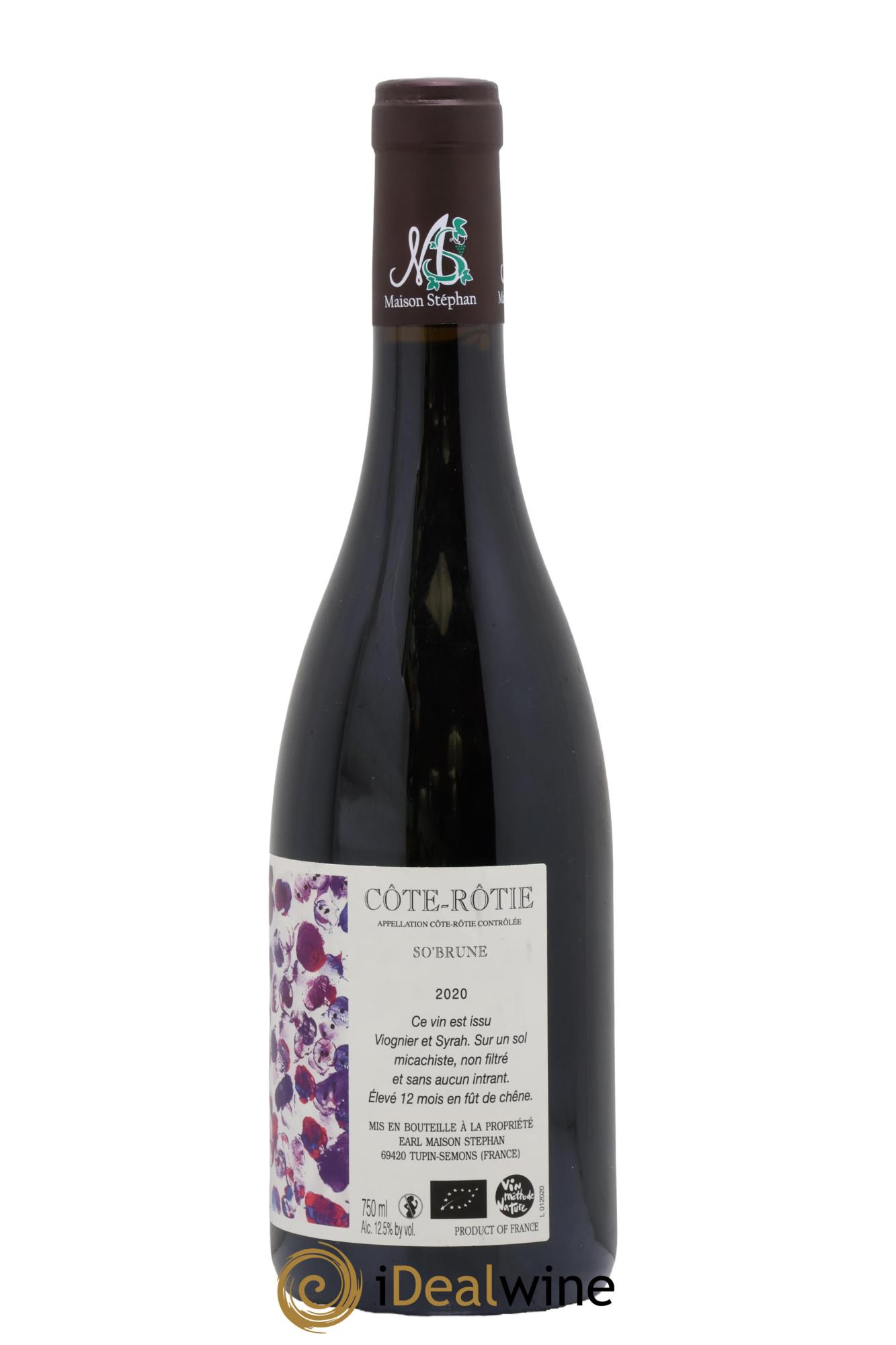 Côte-Rôtie So'Brune Jean-Michel Stephan 2020 - Lot of 1 bottle - 1