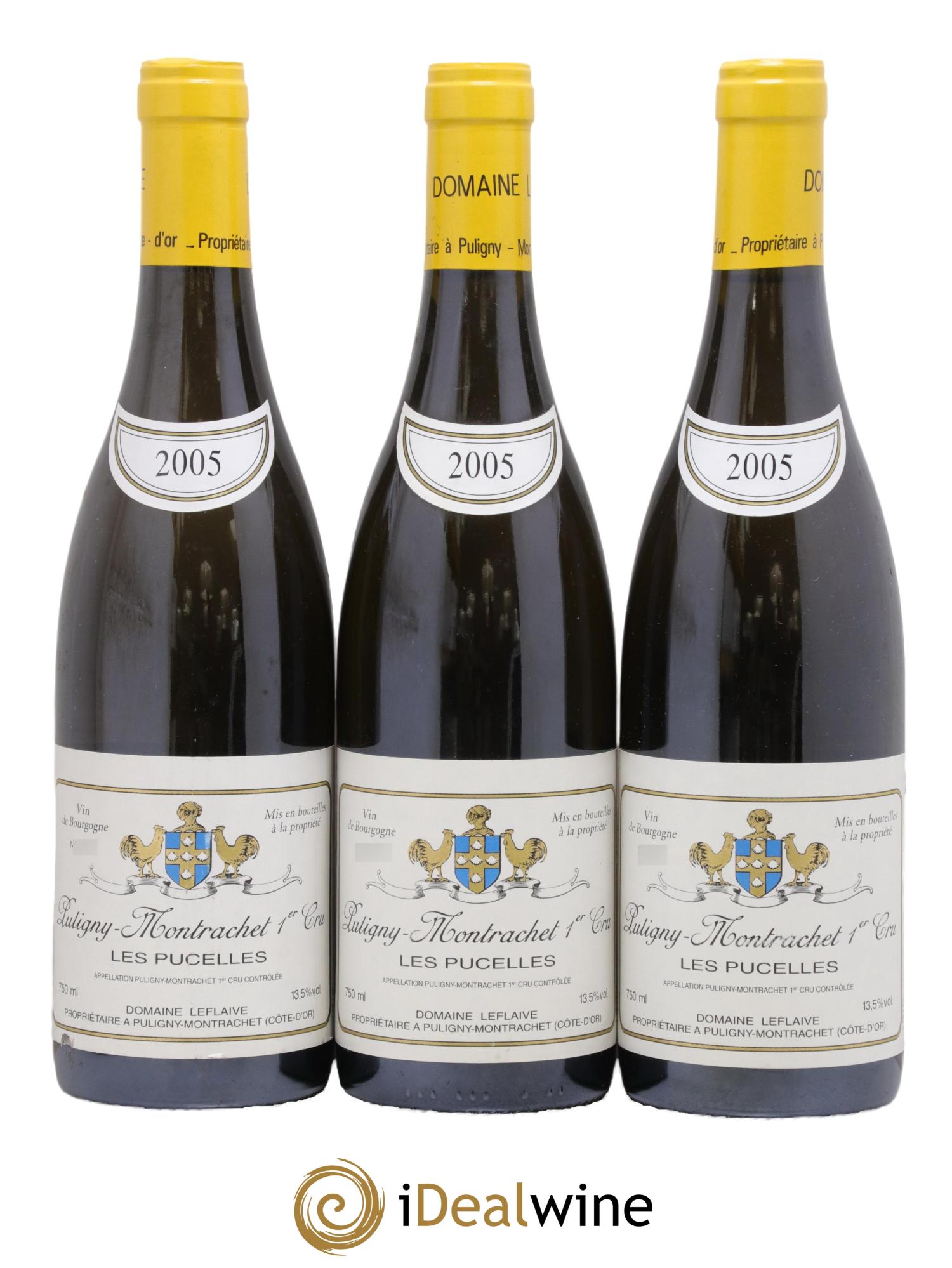Puligny-Montrachet 1er Cru Les Pucelles Leflaive (Domaine) 2005 - Lot of 3 bottles - 0