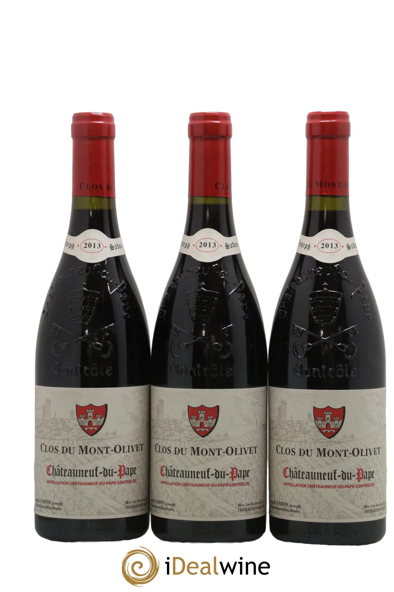 Châteauneuf-du-Pape Clos du Mont-Olivet 2013 - Lot of 3 bottles - 0