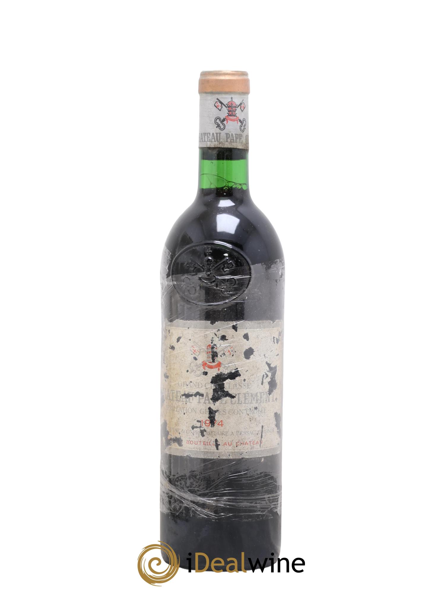 Château Pape Clément Cru Classé de Graves 1974 - Lot de 1 bouteille - 0