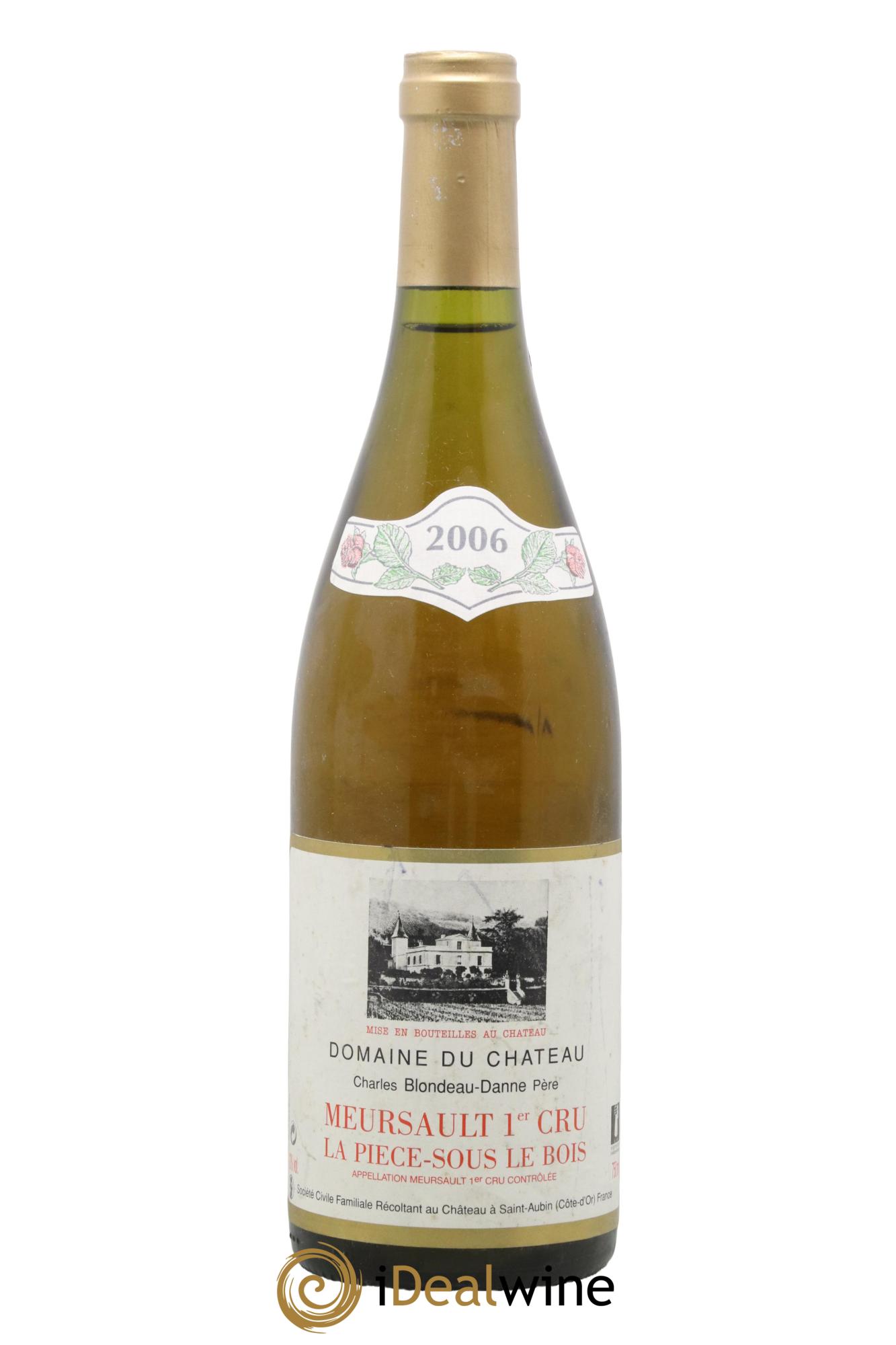 Meursault 1er Cru La Piece Sous Le Bois Domaine Du Chàteau Charles Blondeau-Danne 2006 - Lot de 1 bouteille - 0