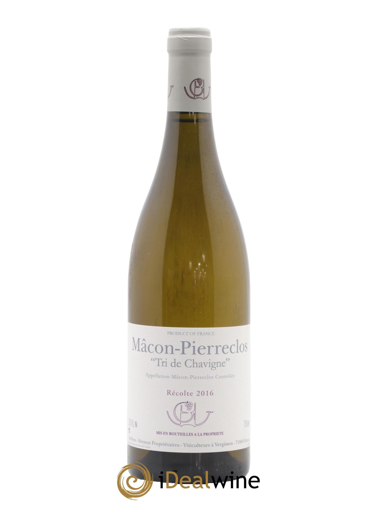 Mâcon-Pierreclos Tri de Chavigne Guffens-Heynen 2016 - Lot de 1 bouteille - 0