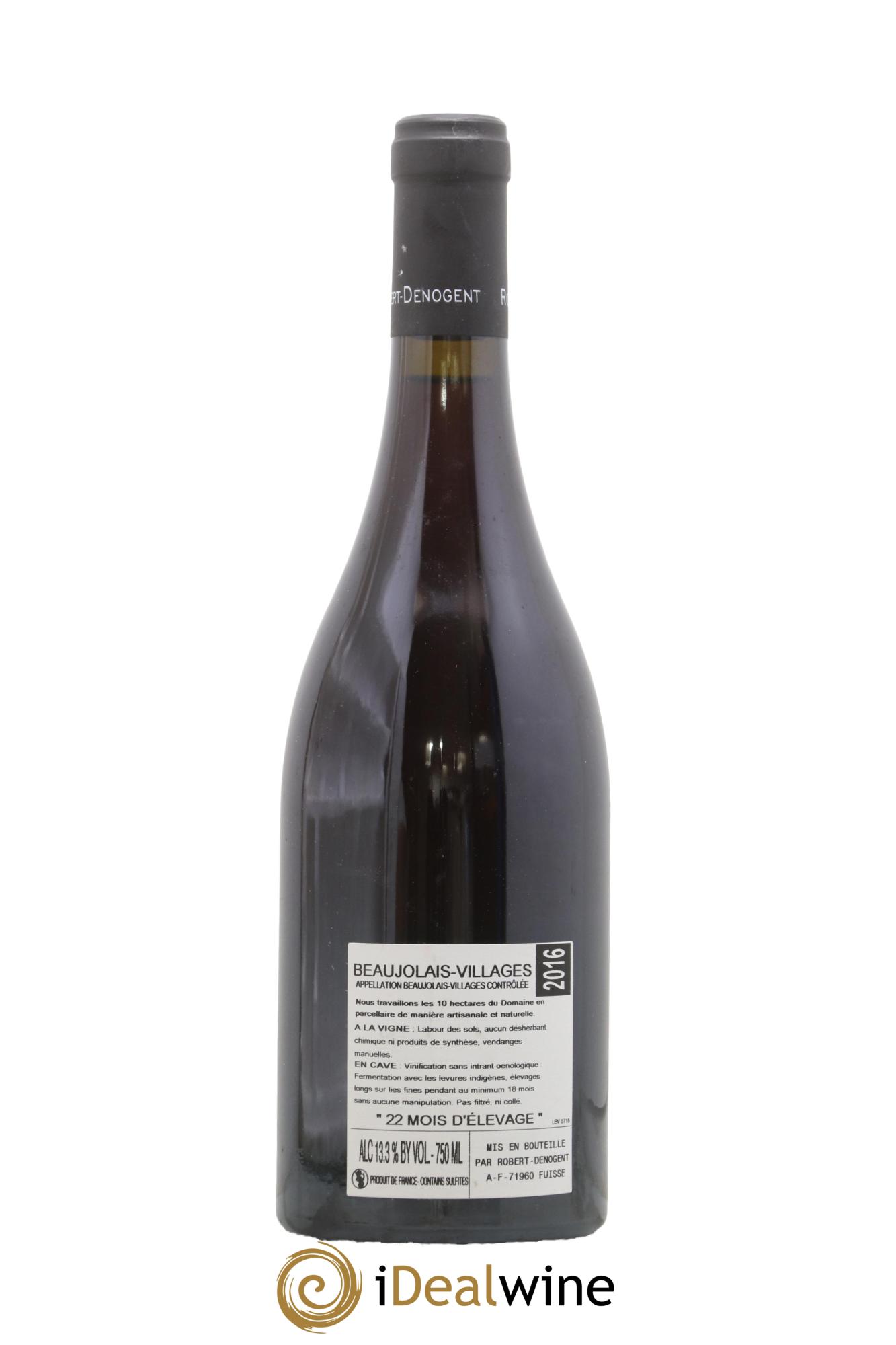 Beaujolais Jules Chauvet Robert Denogent (Domaine) 2016 - Lot de 1 bouteille - 1