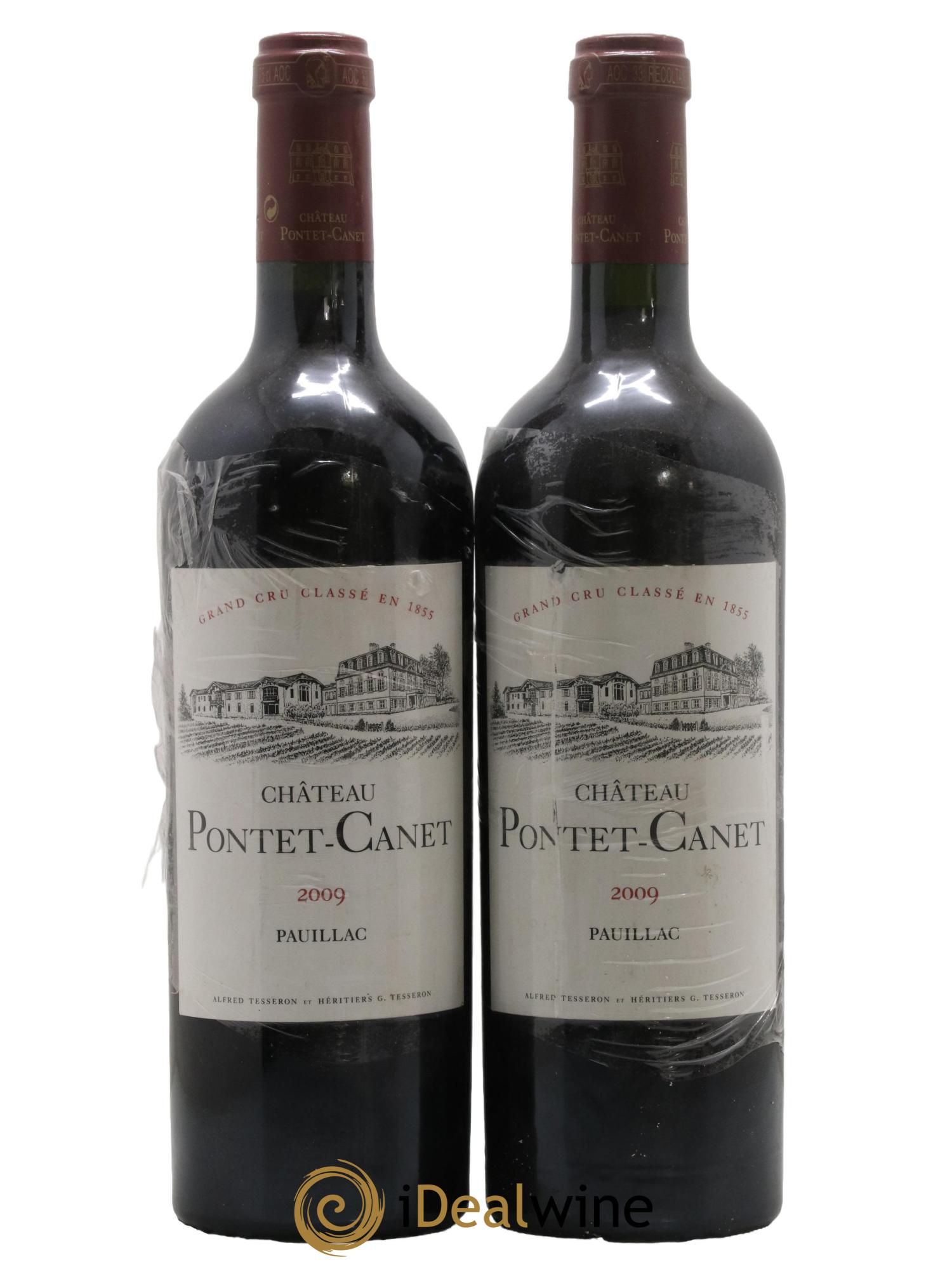 Château Pontet Canet 5ème Grand Cru Classé 2009 - Lot de 2 bouteilles - 0