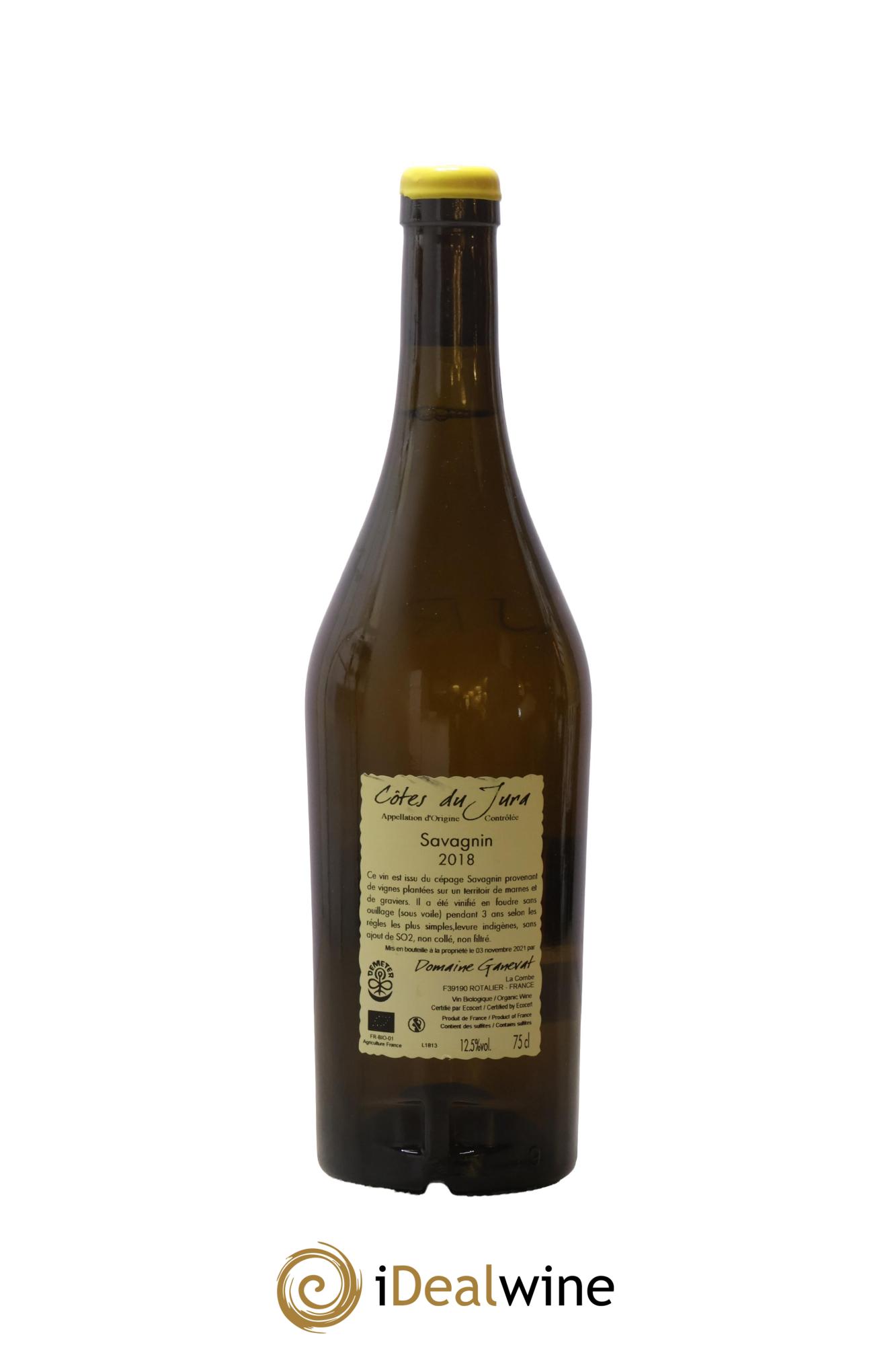 Côtes du Jura Les Grands Teppes Savagnin (sous voile) Jean-François Ganevat (Domaine)  2018 - Lot of 1 bottle - 1