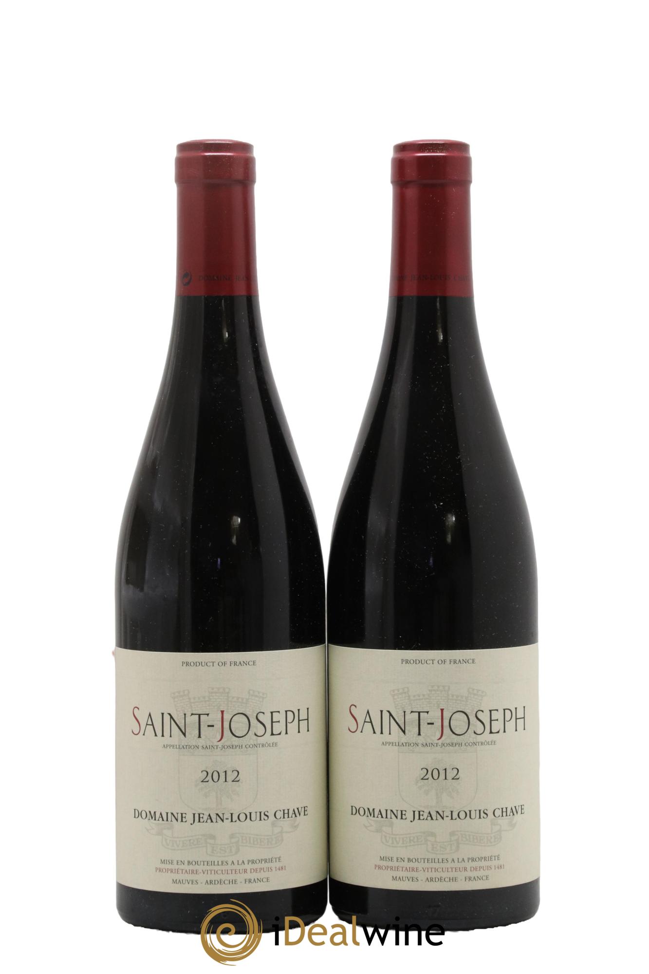Saint-Joseph Jean-Louis Chave 2012 - Lot of 2 bottles - 0
