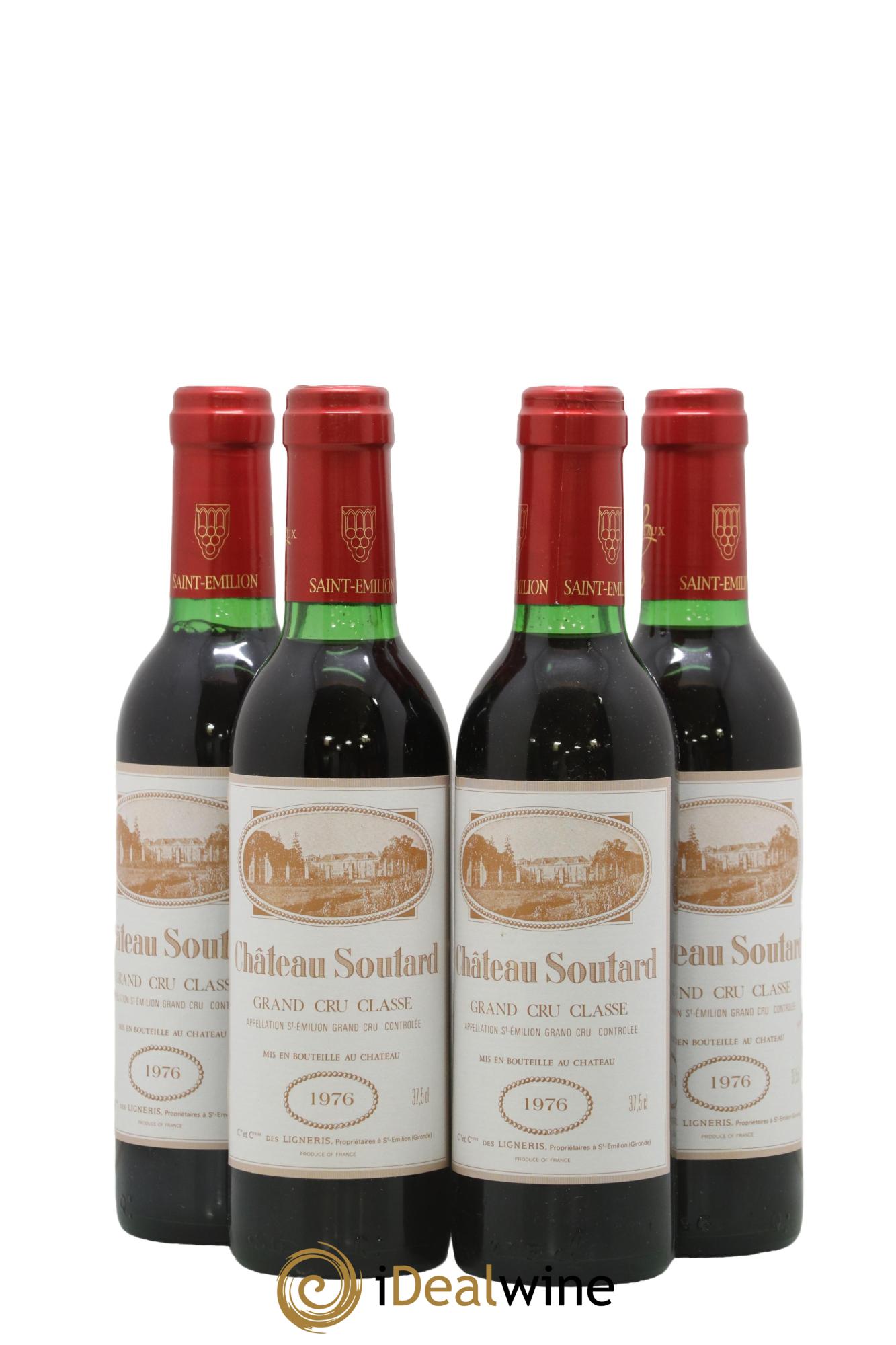 Château Soutard Grand Cru Classé 1976 - Lot de 4 demi bouteilles - 0