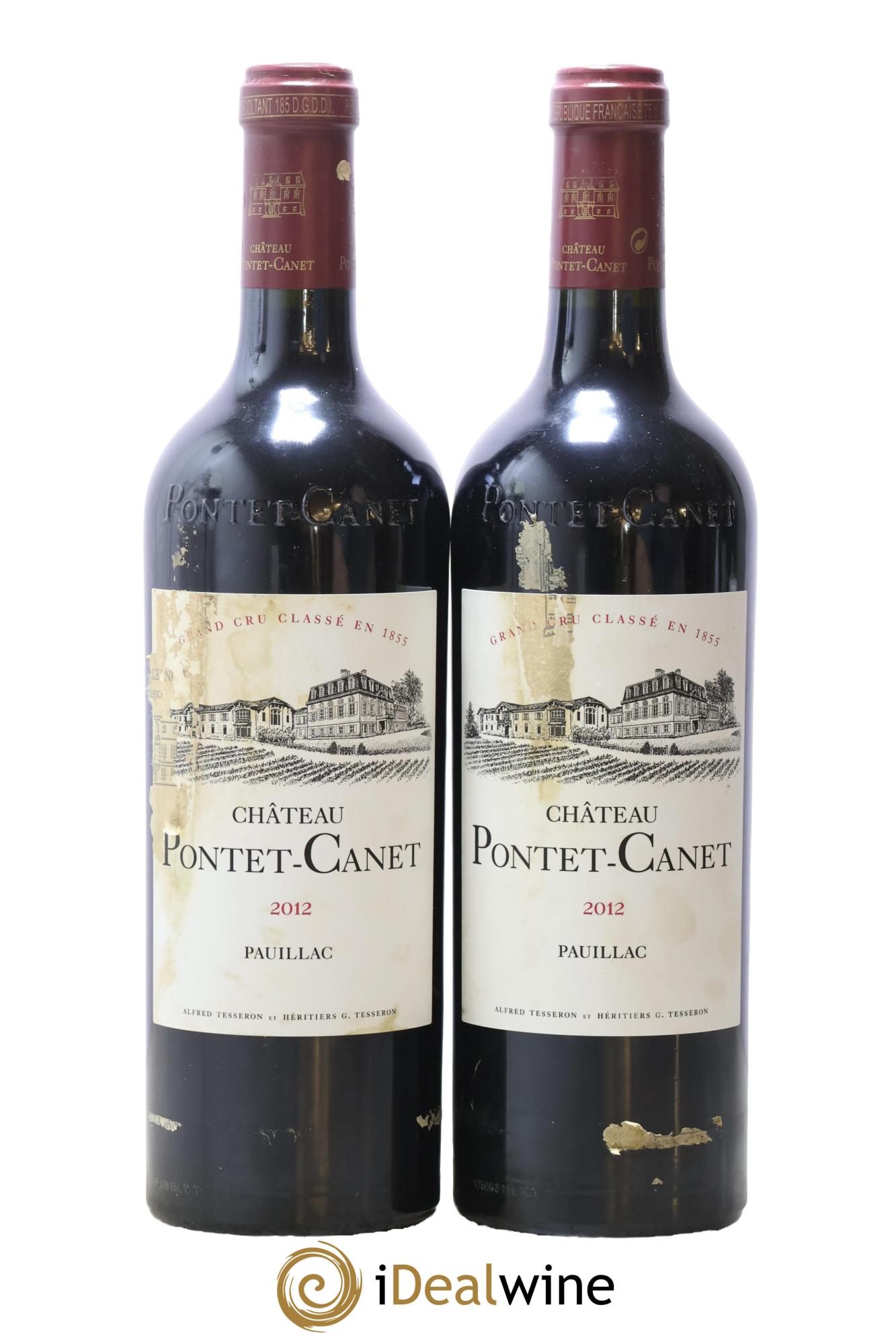 Château Pontet Canet 5ème Grand Cru Classé 2012 - Lot de 2 bouteilles - 0