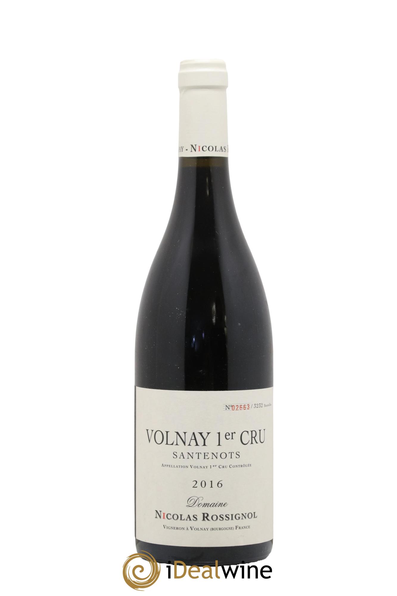Volnay 1er Cru Santenots Nicolas Rossignol 2016 - Posten von 1 Flasche - 0
