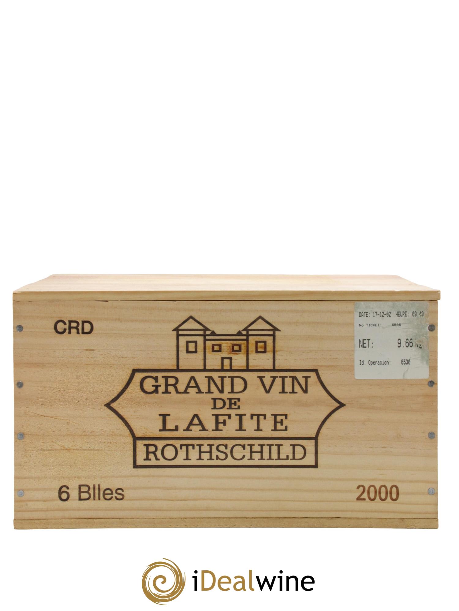 Château Lafite Rothschild 1er Grand Cru Classé 2000 - Lot de 6 bouteilles - 4