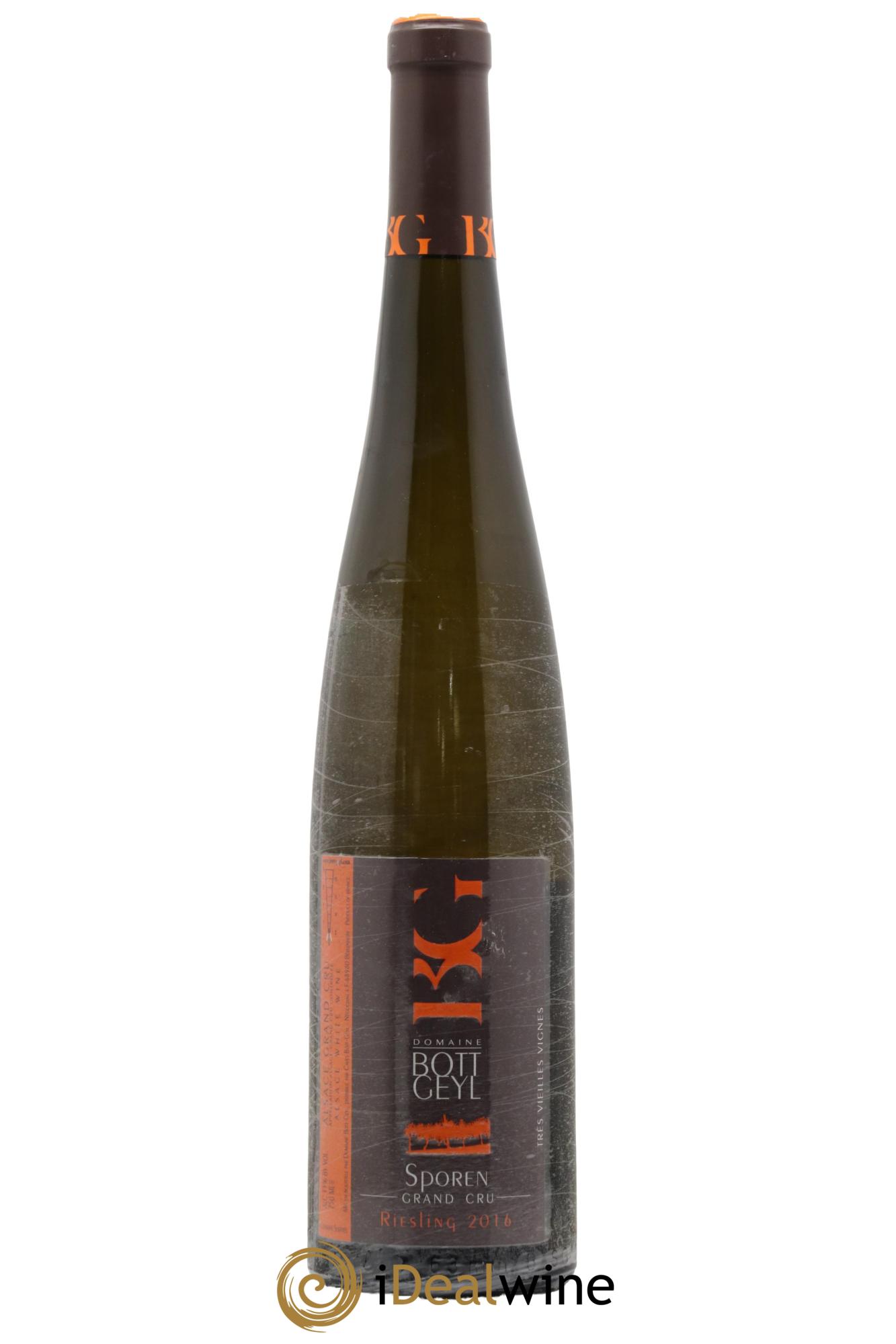 Alsace Riesling Très Vieilles Vignes Grand Cru Sporen Bott-Geyl (Domaine) 2016 - Lot de 1 bouteille - 0