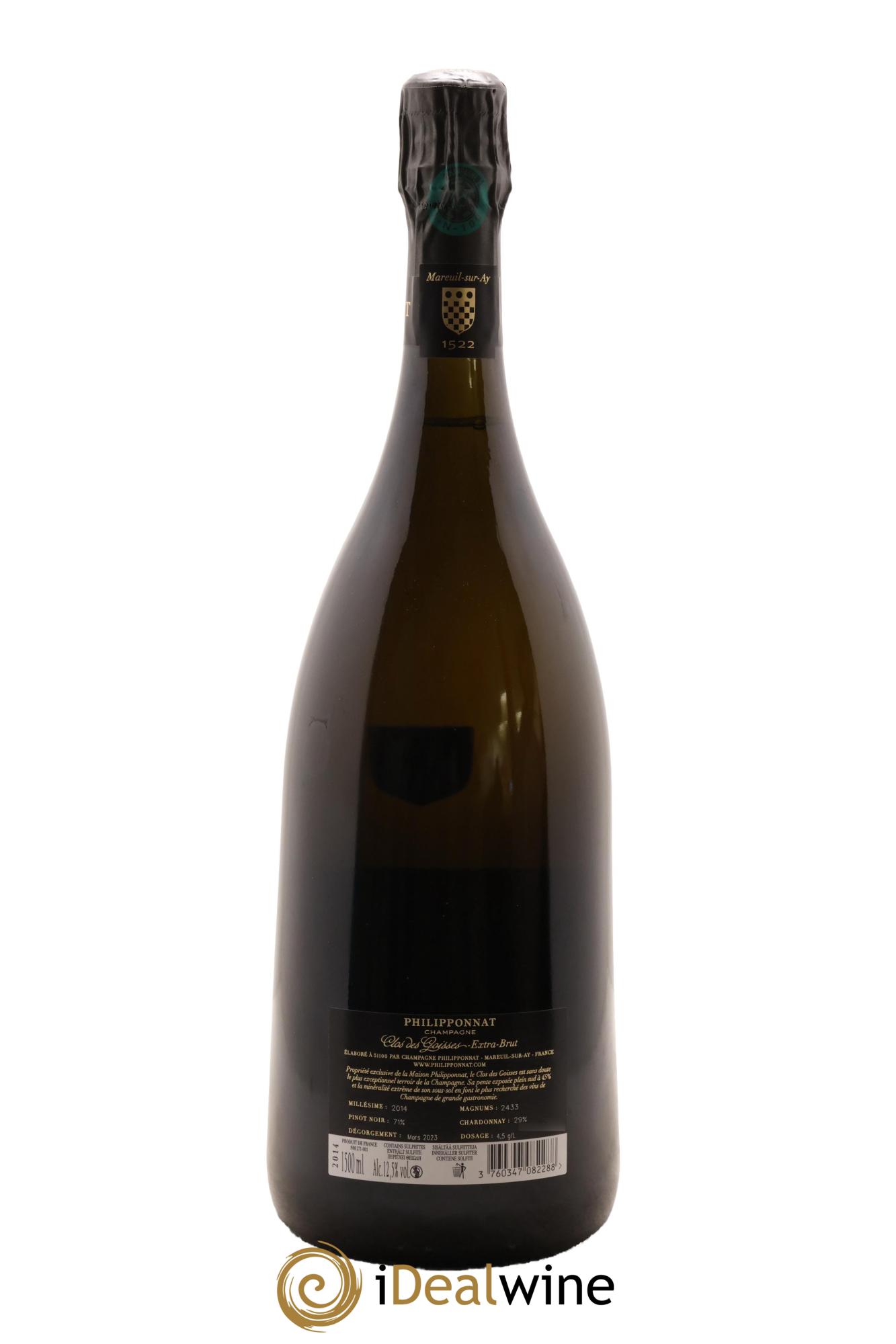 Clos des Goisses Philipponnat 2014 - Lot de 1 magnum - 2