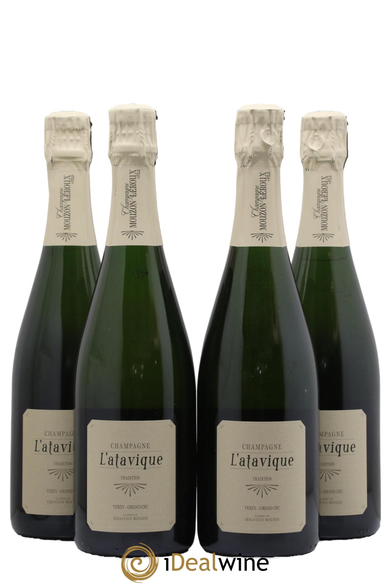 Champagne Verzy Grand Cru Atavique Maison Mouzon-Leroux - Lot de 4 bouteilles - 0
