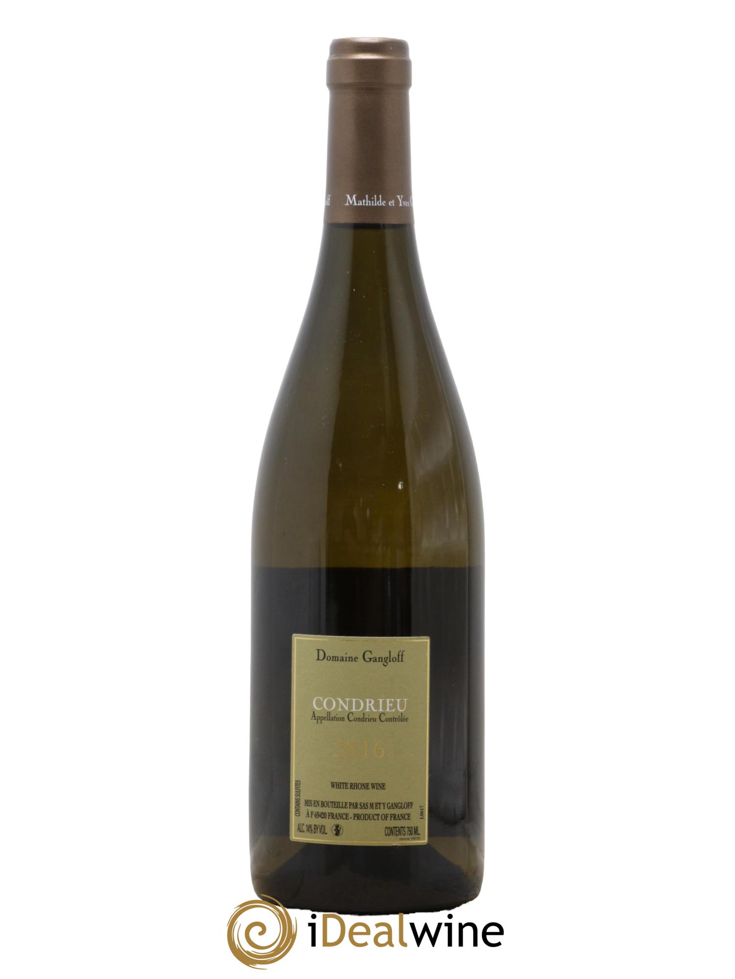 Condrieu Domaine Gangloff (Domaine) 2016 - Lot de 1 bouteille - 1