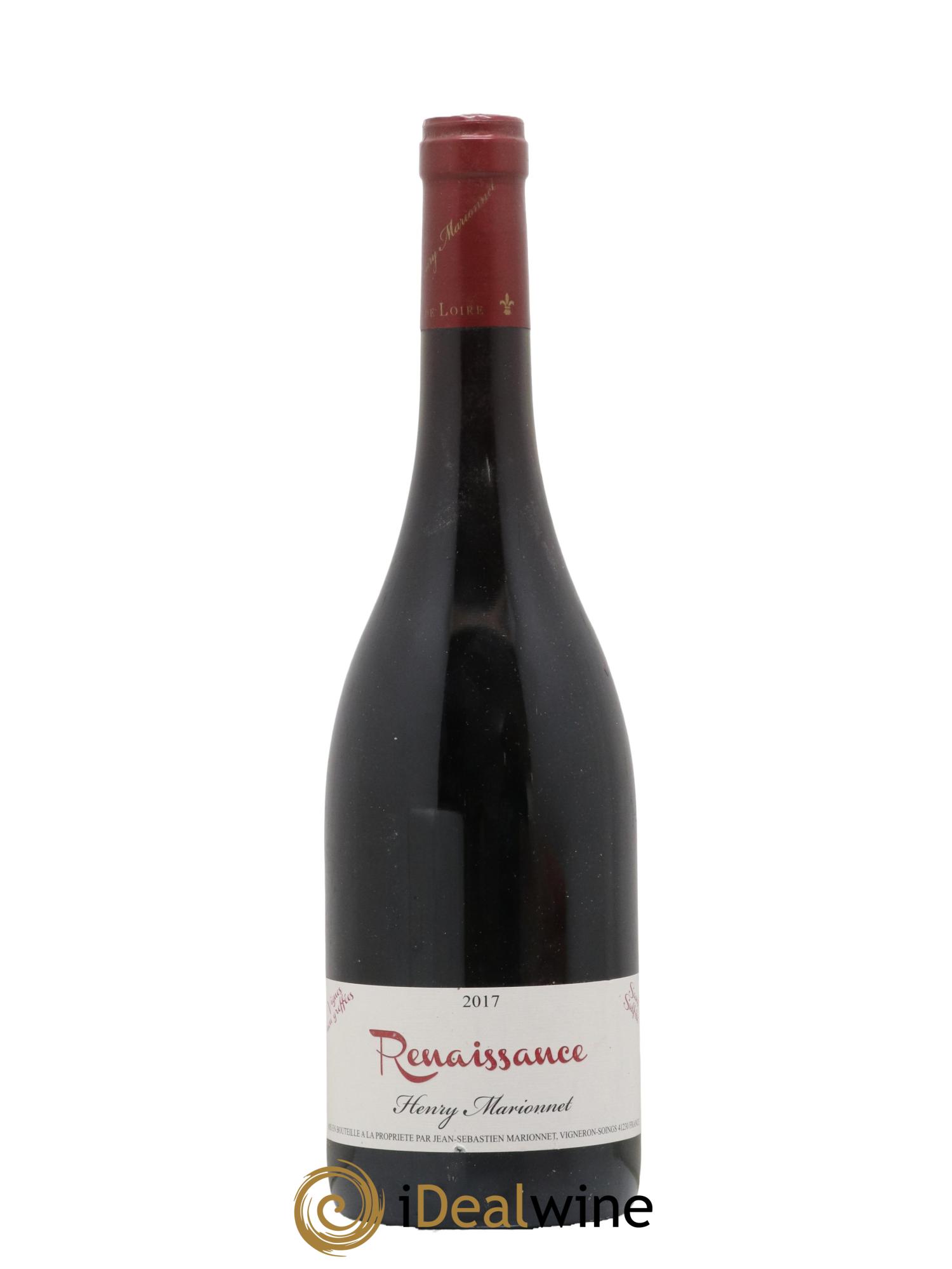 Touraine Renaissance Vignes non Greffées Domaine Henri Marionnet 2017 - Lot de 1 bouteille - 0