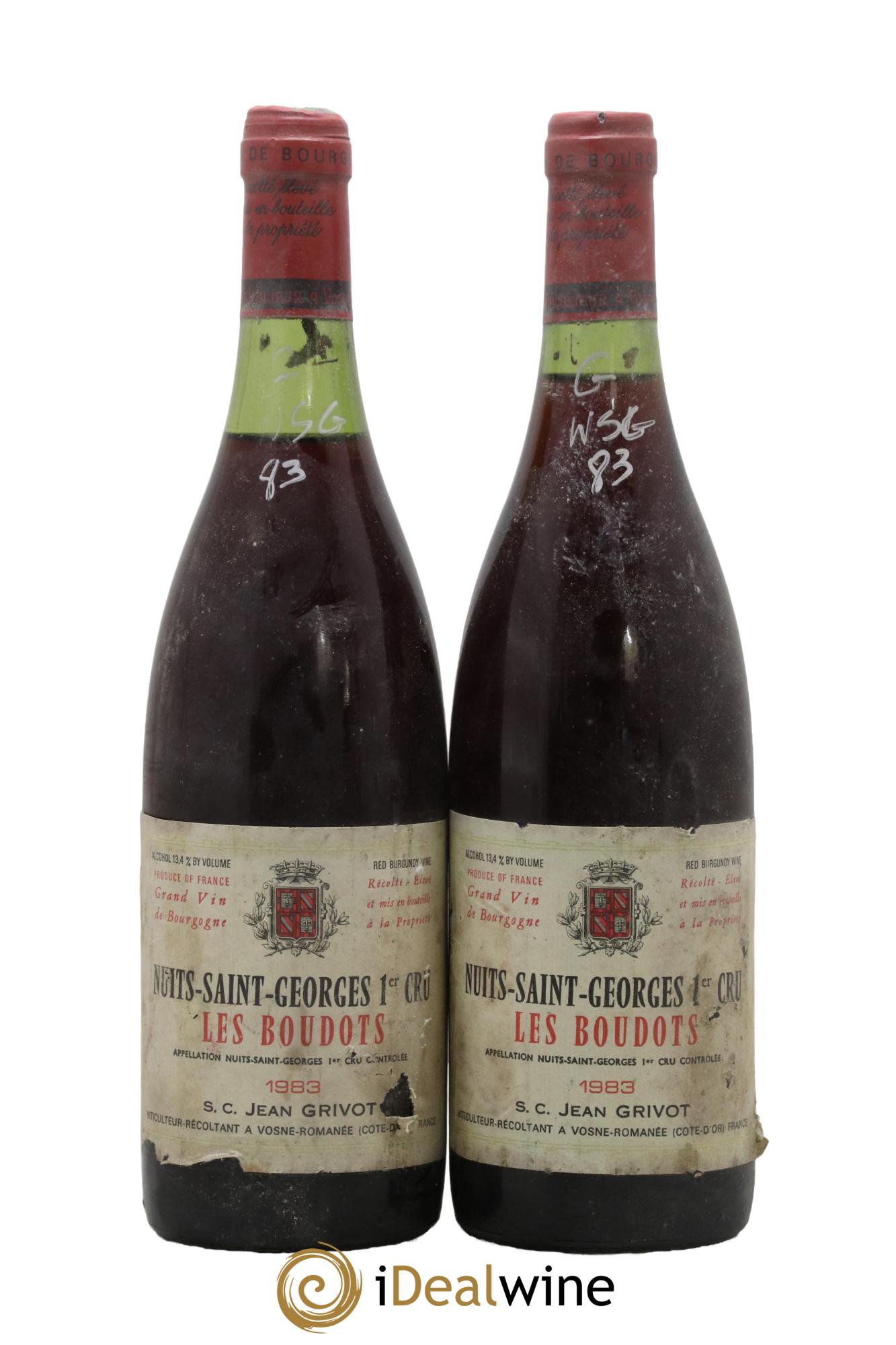 Nuits-Saint-Georges 1er Cru Aux Boudots Jean Grivot 1983 - Lotto di 2 bottiglie - 0