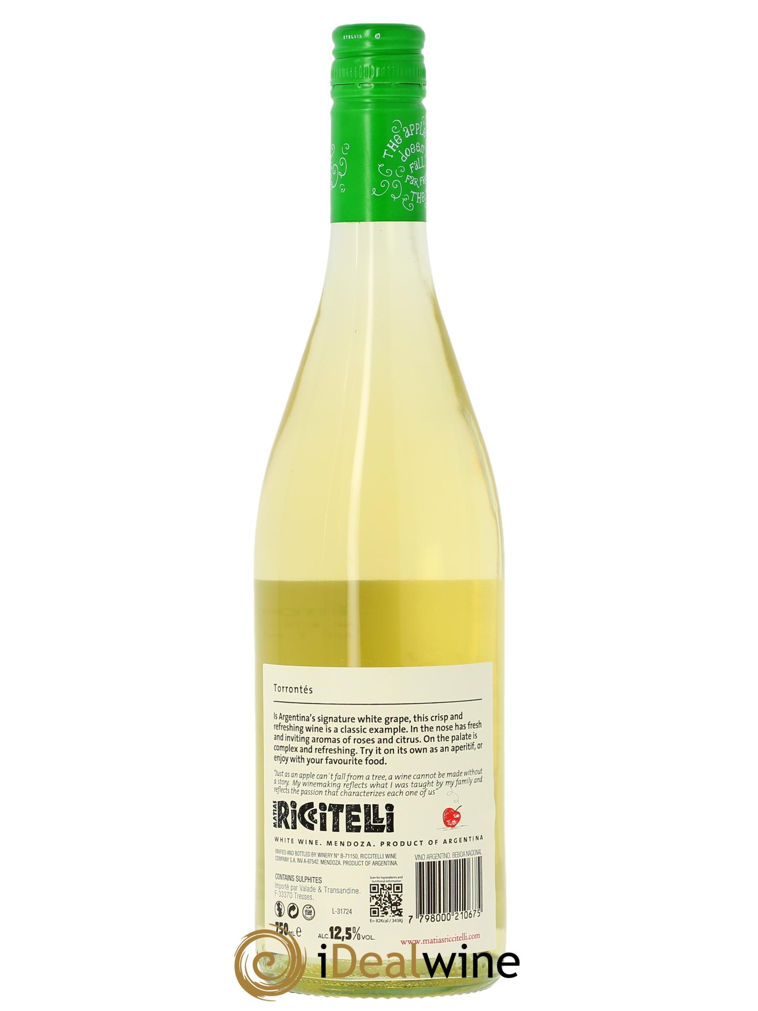 Mendoza Matias Riccitelli Torontes The Apple doesn't fall far from the tree 2024 - Lot de 1 bouteille - 1