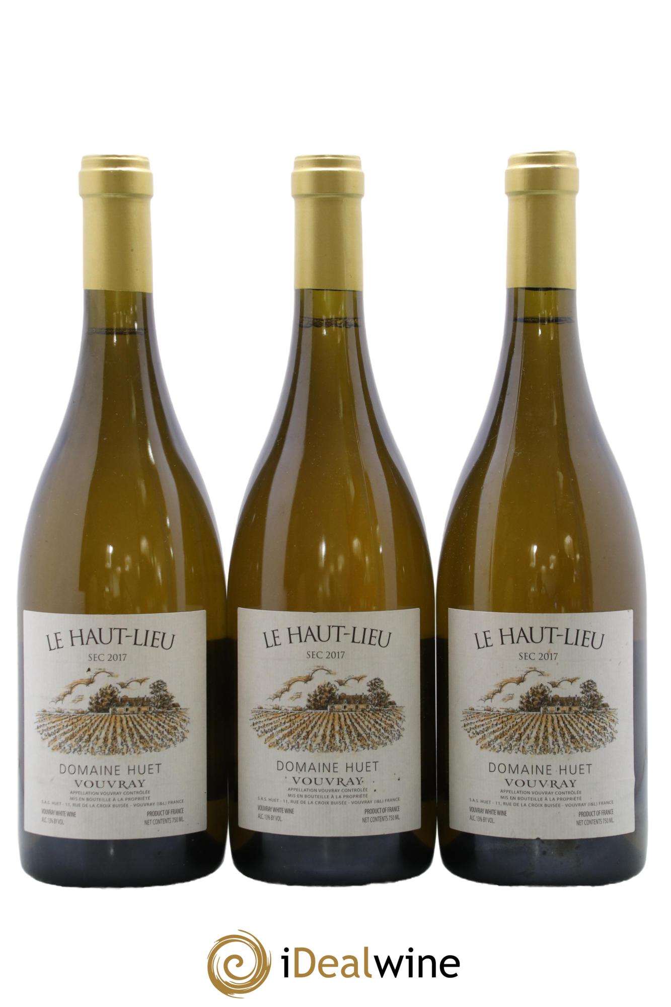 Vouvray Le Haut-Lieu Sec Domaine Huet 2017 - Lotto di 3 bottiglie - 0