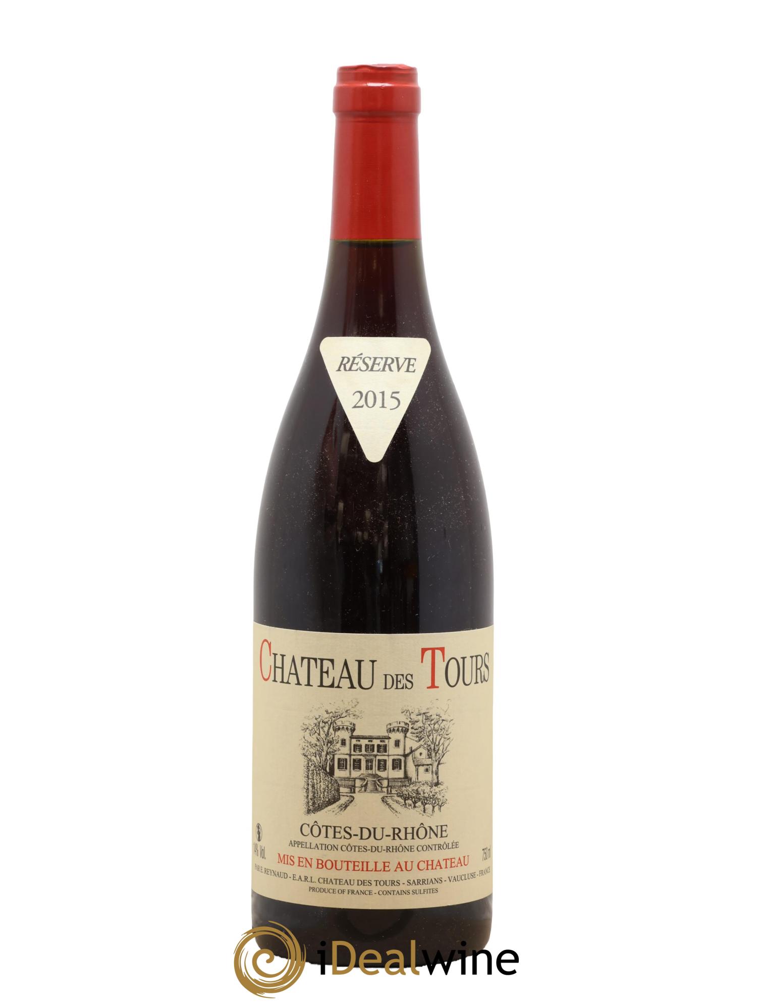 Côtes-du-Rhône Château des Tours Emmanuel Reynaud 2015 - Lot de 1 bouteille - 0