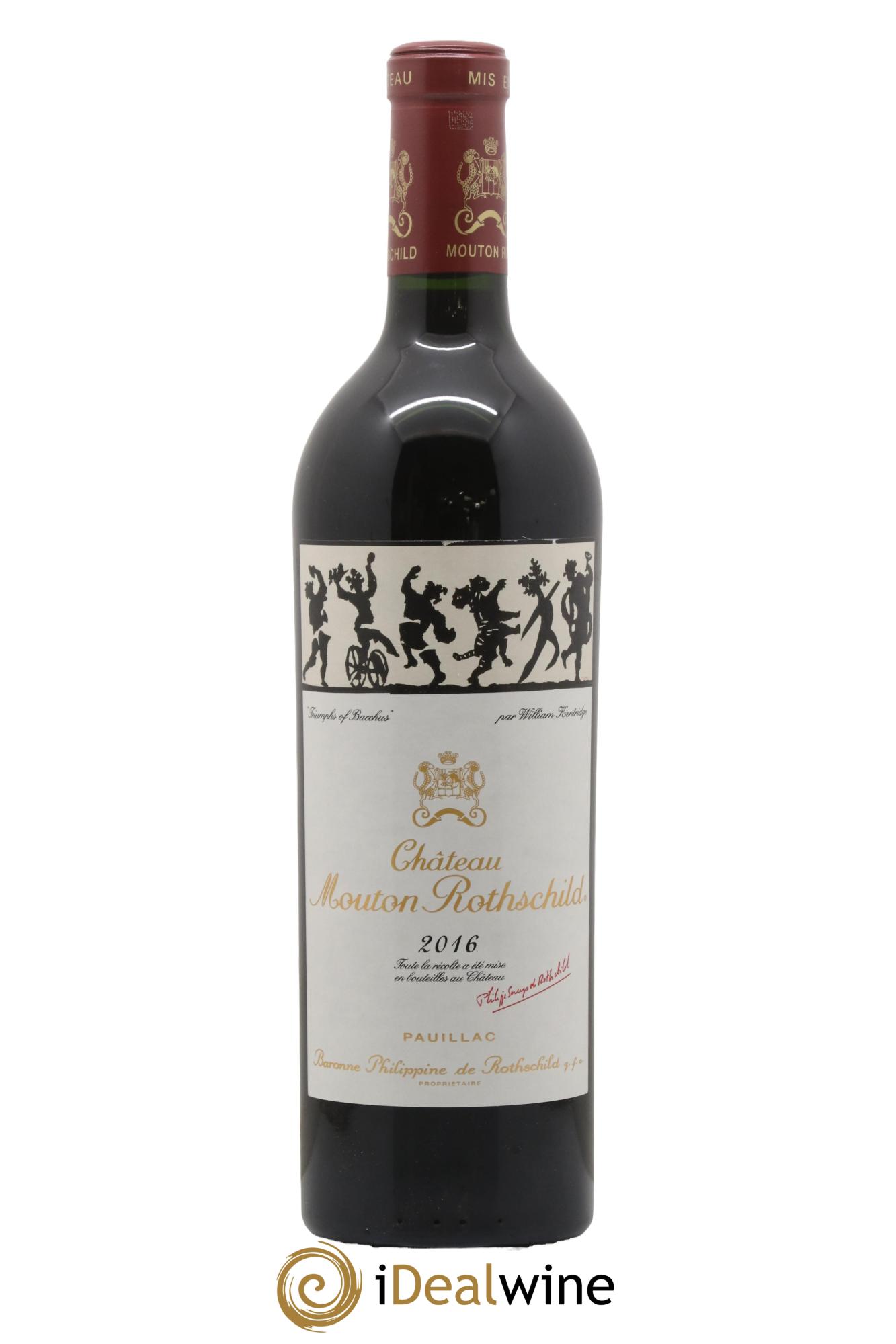Château Mouton Rothschild 1er Grand Cru Classé 2016 - Posten von 1 Flasche - 0