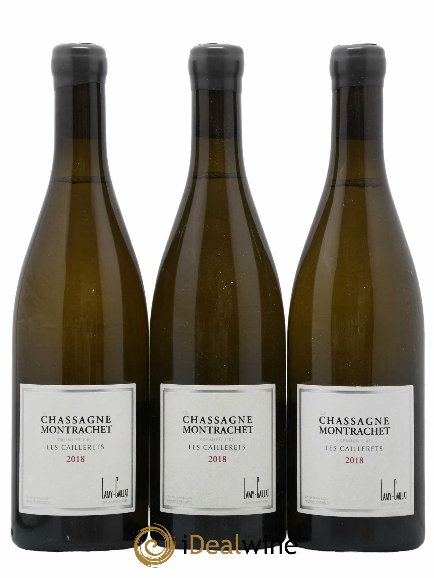 Chassagne-Montrachet 1er Cru Les Caillerets Lamy-Caillat (Domaine) 2018 - Lotto di 3 bottiglie - 0