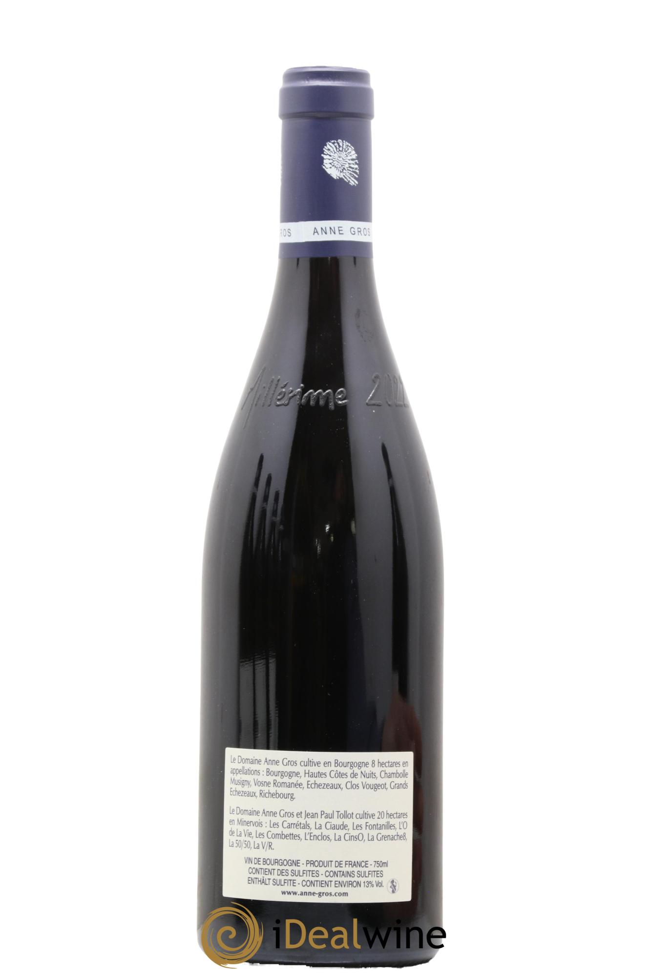 Clos de Vougeot Grand Cru Le Grand Maupertui Anne Gros 2022 - Lot of 1 bottle - 1