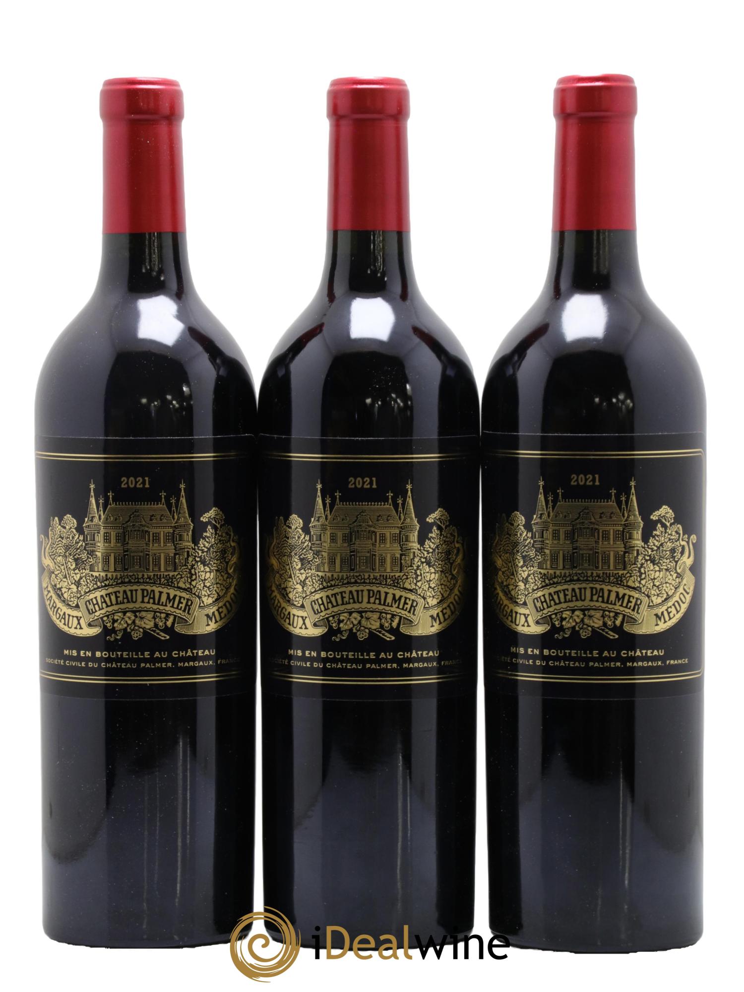 Château Palmer 3ème Grand Cru Classé 2021 - Lot of 3 bottles - 0