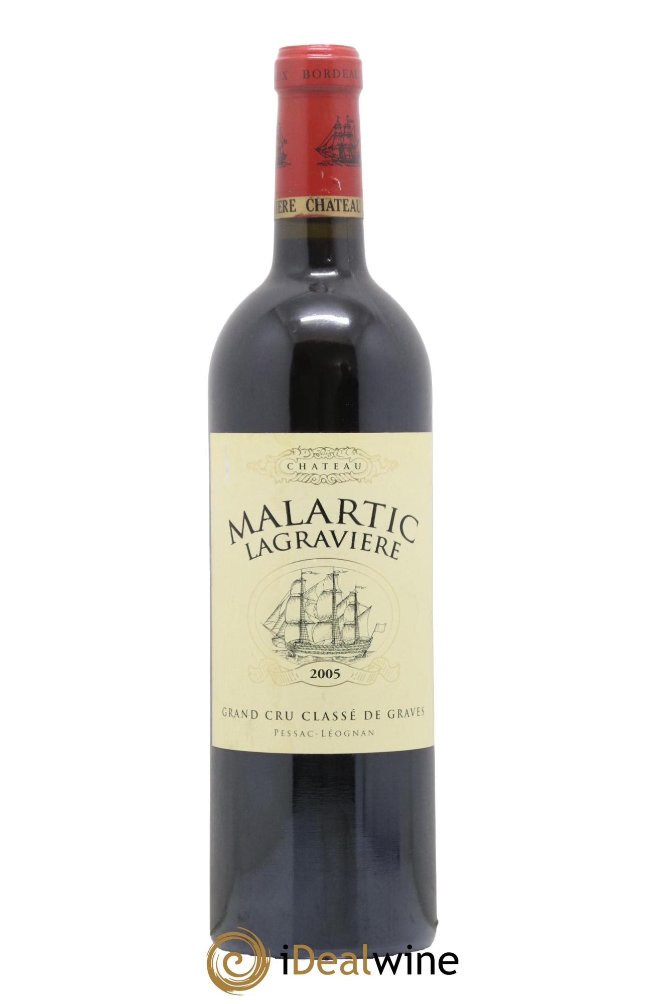 Château Malartic-Lagravière Cru Classé de Graves 2005 - Lot de 1 bouteille - 0